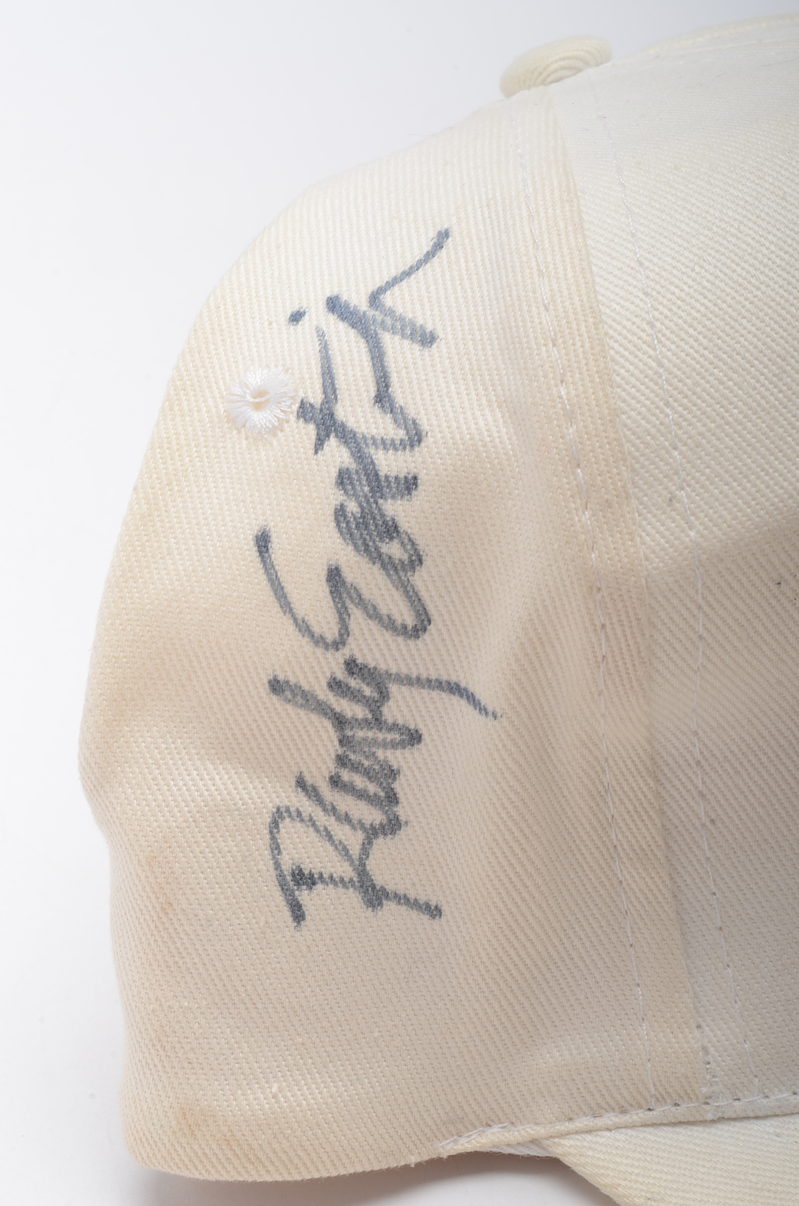 White "Big Red Machine" Signed Hat