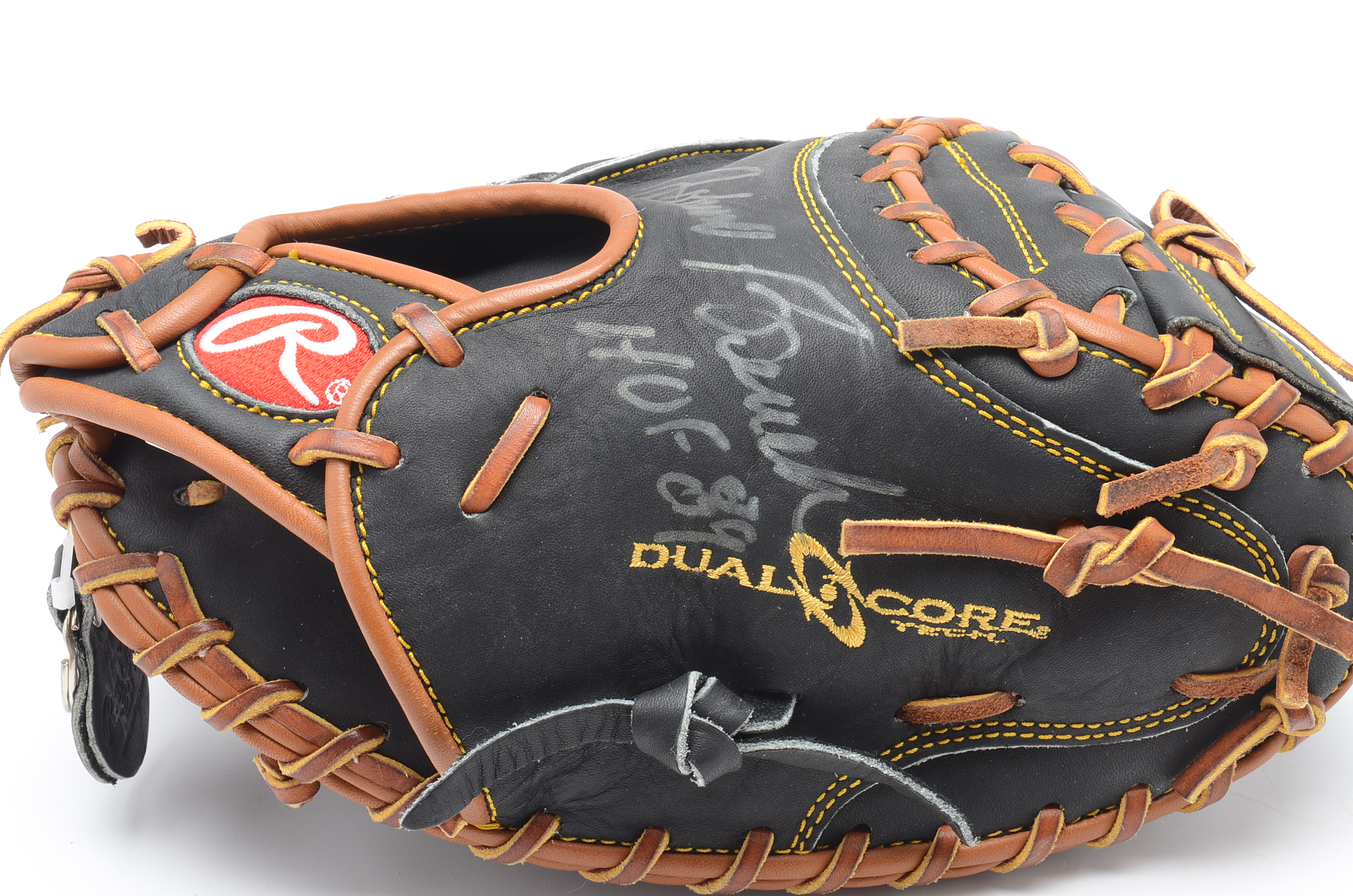 Johnny Bench Signed Black Gold Glove