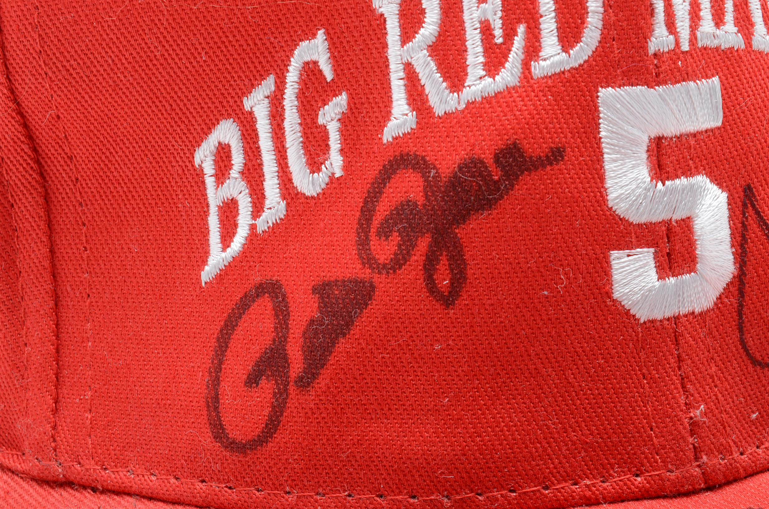 Red "Big Red Machine" Signed Hat