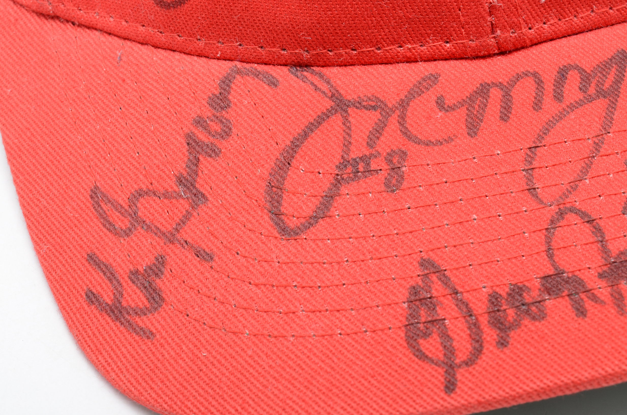 Red "Big Red Machine" Signed Hat