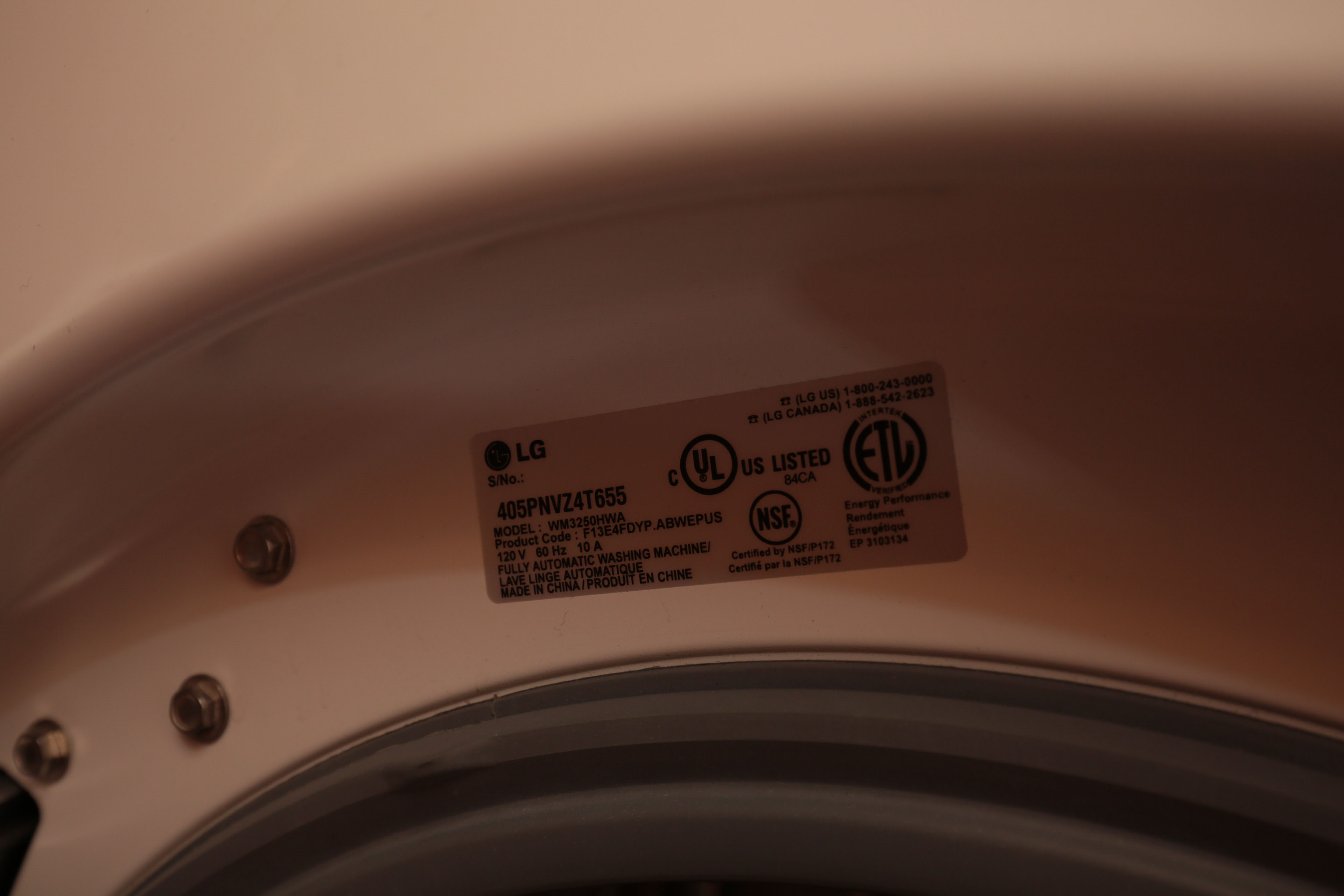LG Front Loading True Balance Washer & Dryer