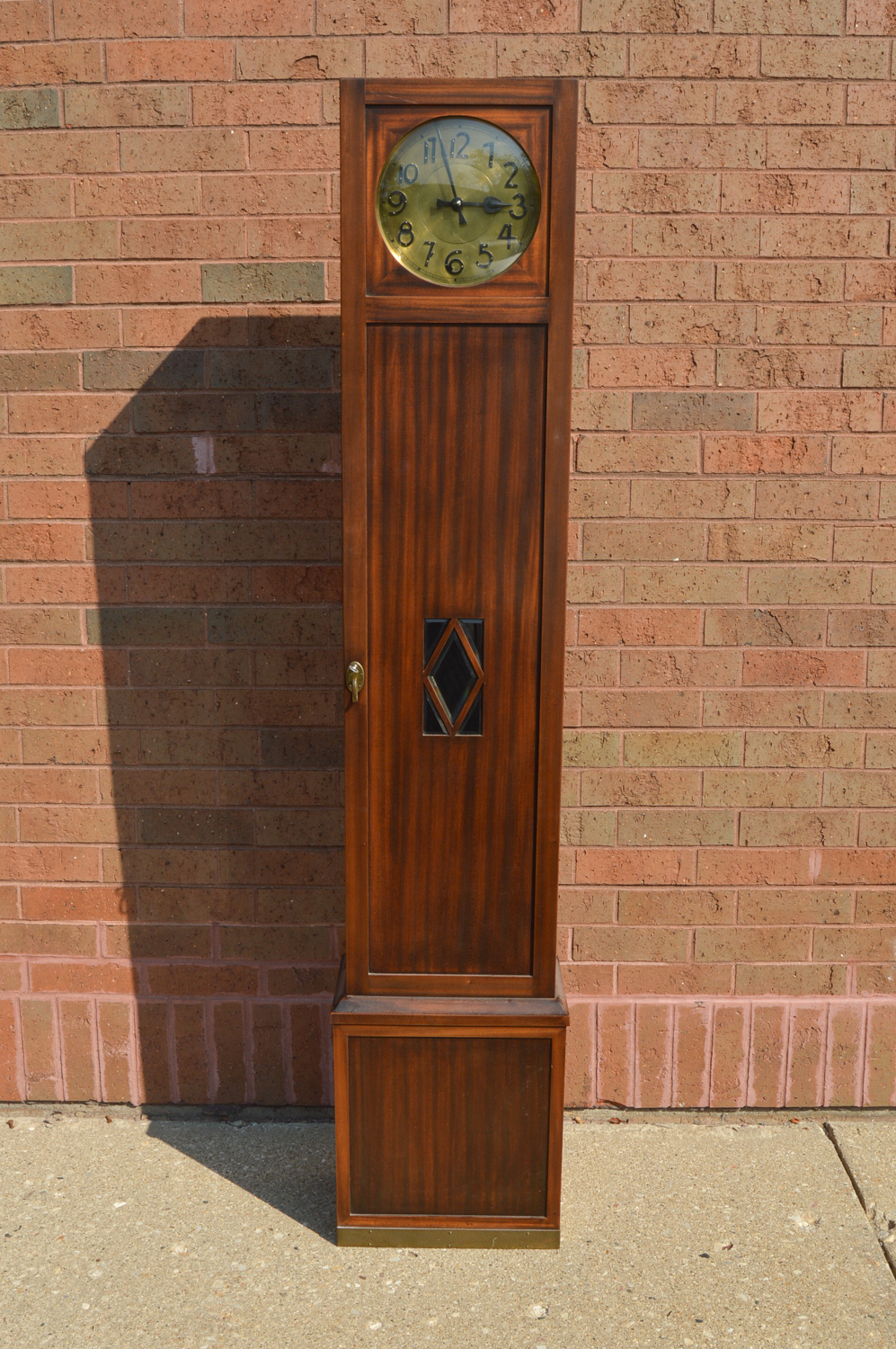 Vintage Gustav Becker Transitional Art Nouveau Tall Case Clock