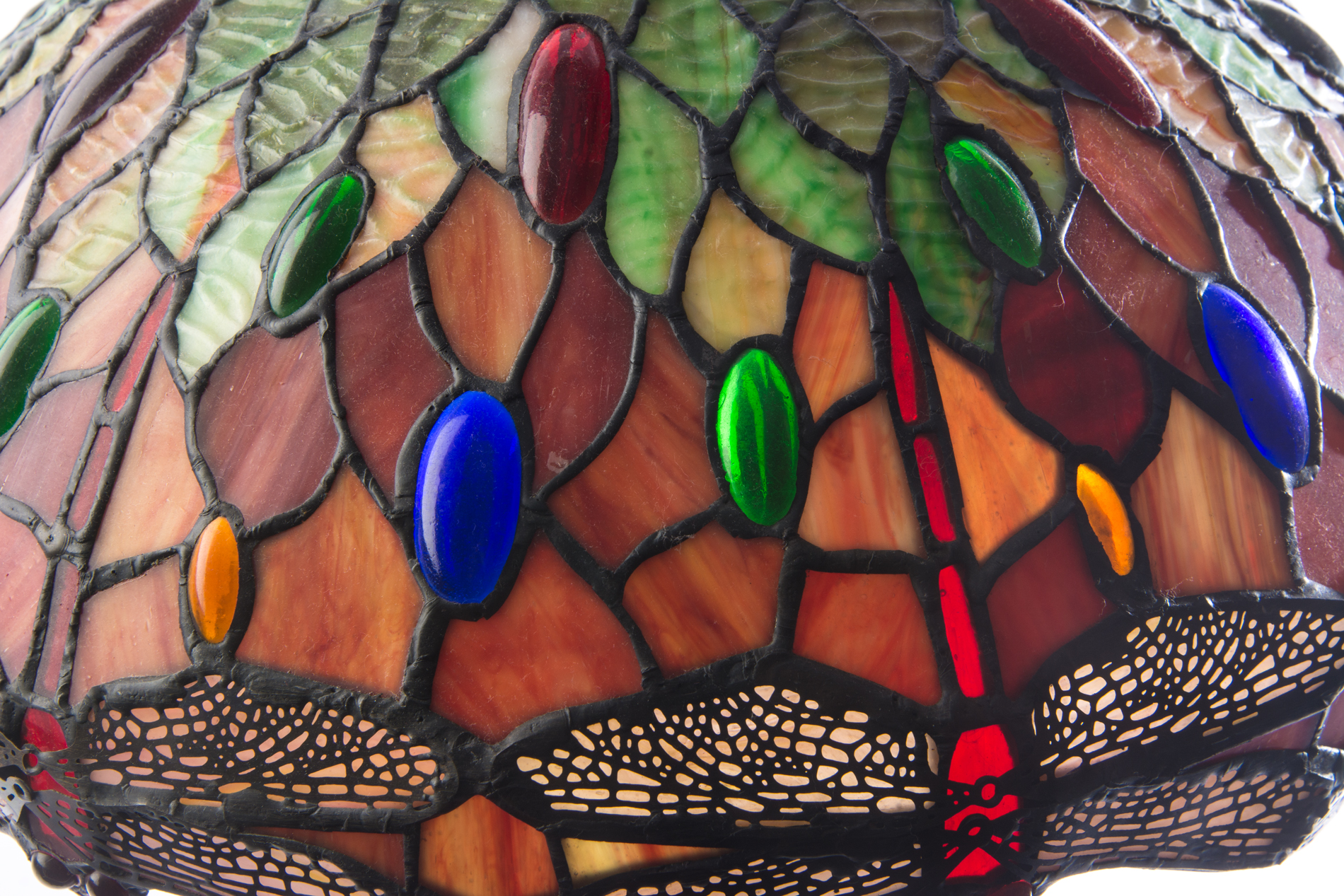 Dale Tiffany Stained Glass Dragonfly Lamp