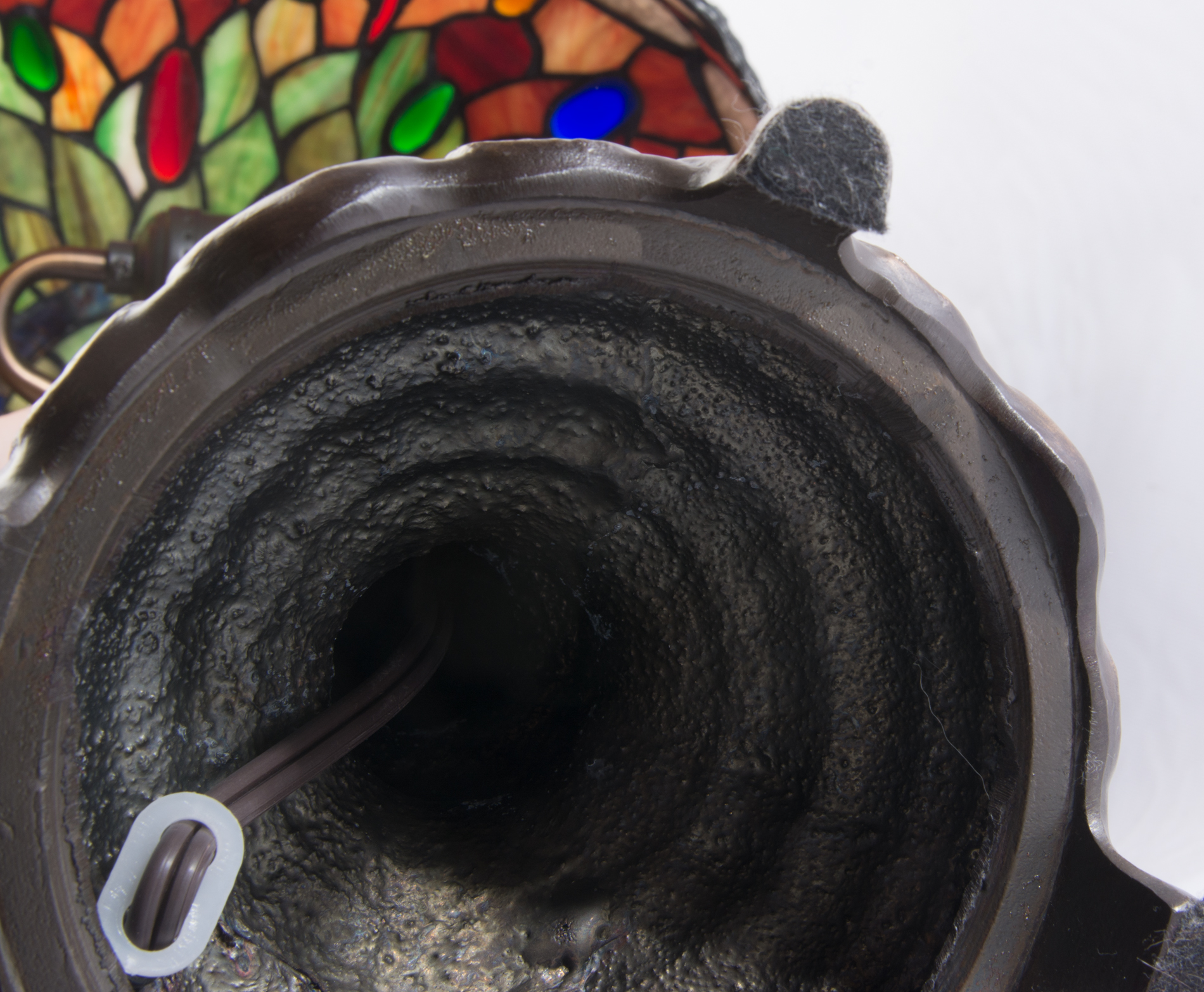 Dale Tiffany Stained Glass Dragonfly Lamp