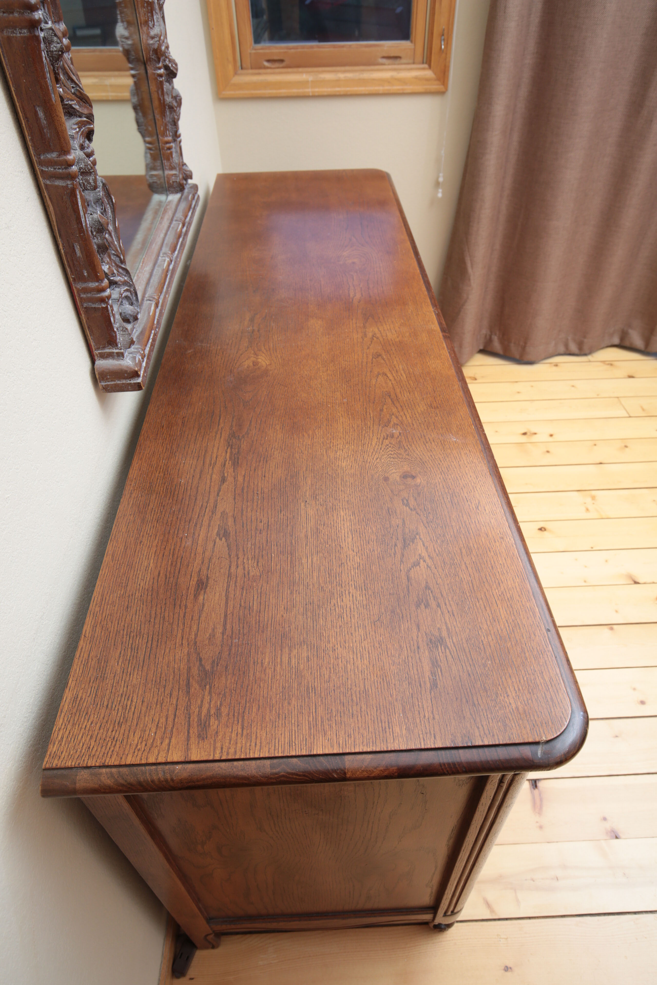 Vintage French Provincial Style Oak Dresser by Hickory Manufacturing Co.