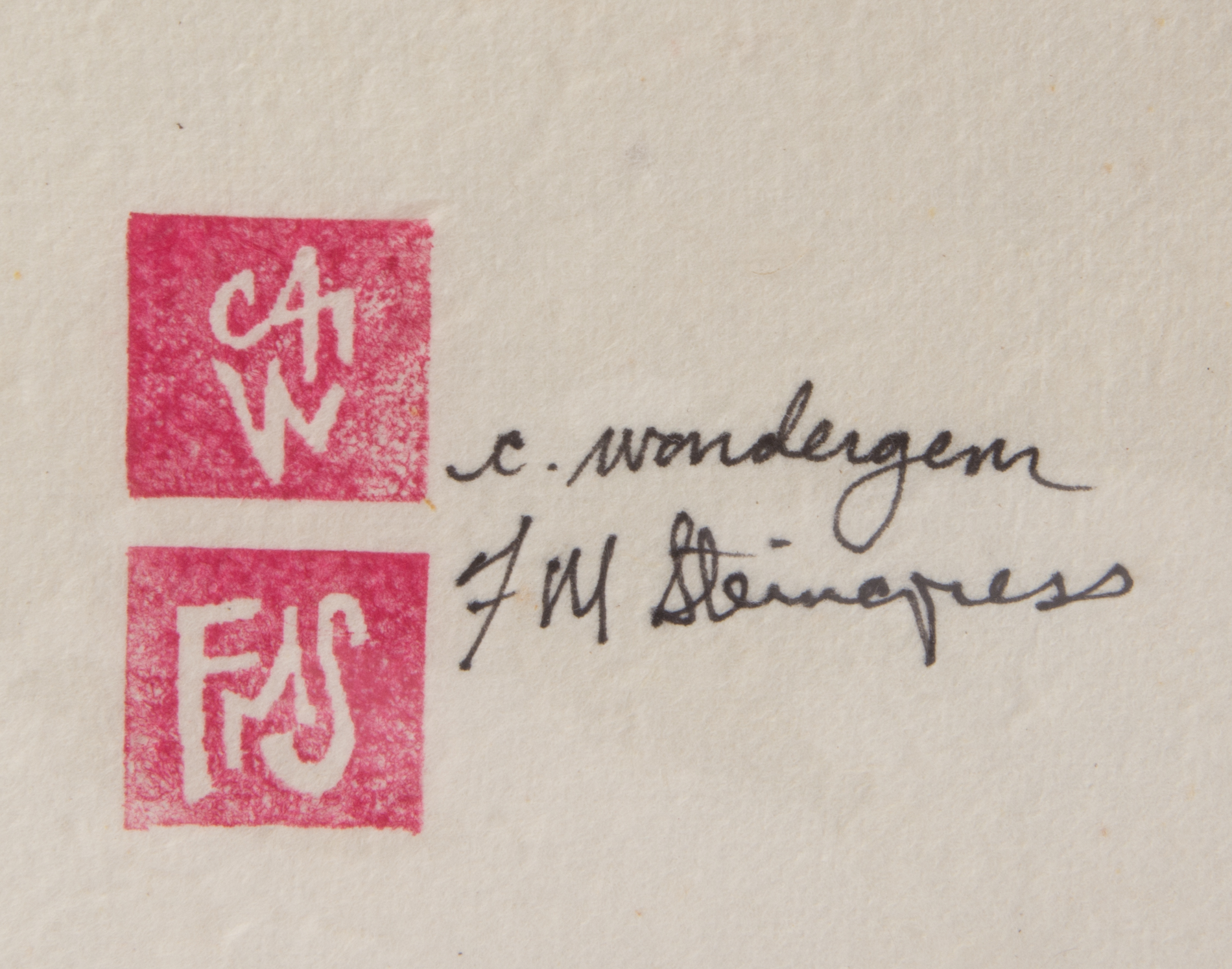 F.M. Steingress and Cat Wondergem Signed Gyotaku Fish Print