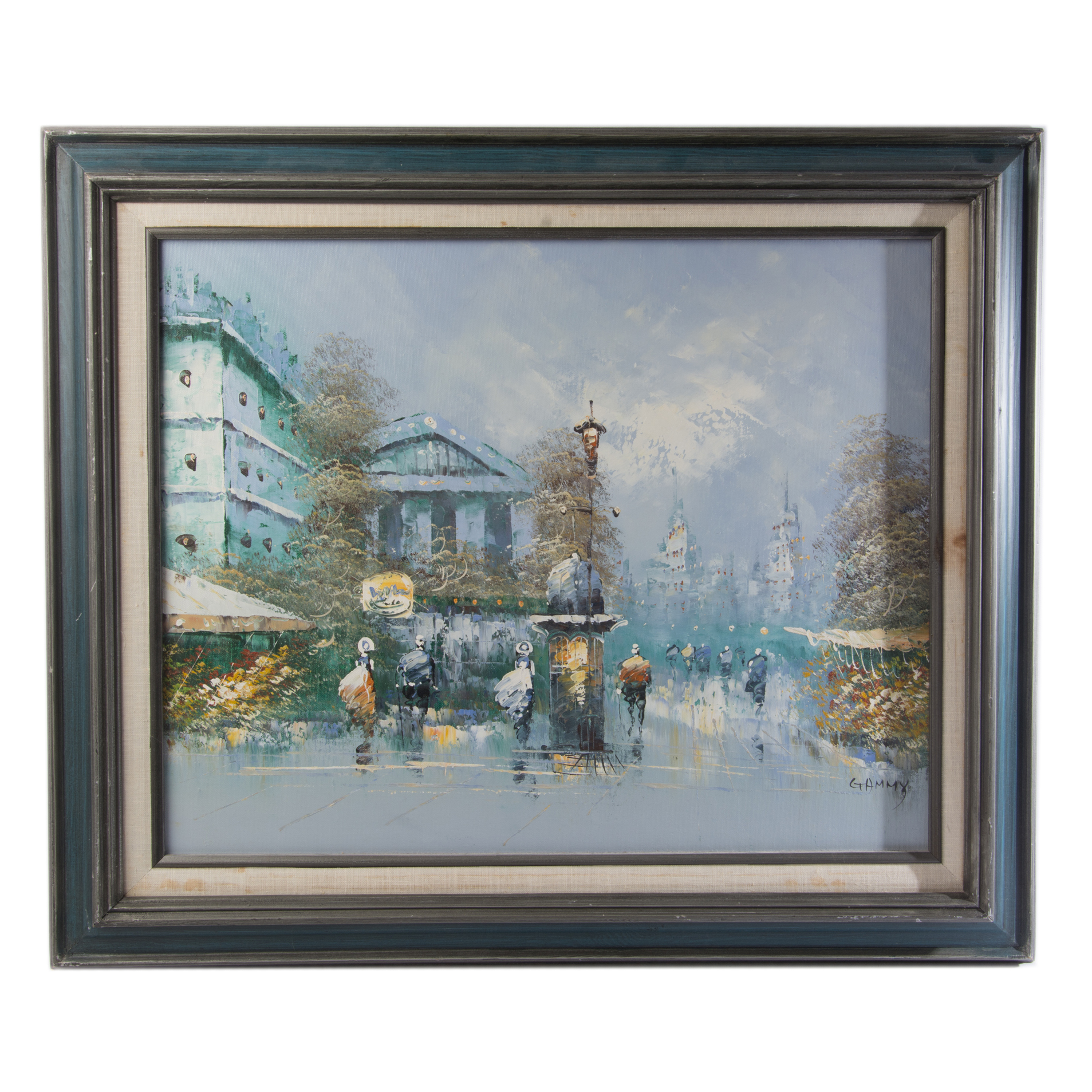 Gammy Original Parisian Acrylic Painting on Canvas