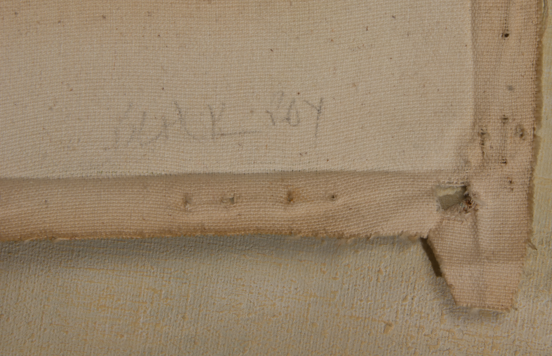 Tom Landreth Original Painting on Unstretched Canvas "Black Roy"