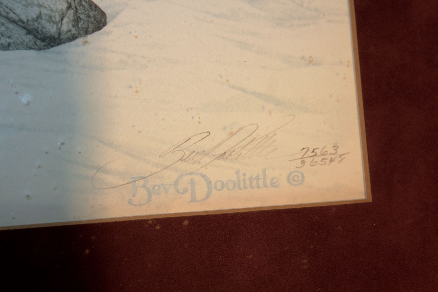 Bev Doolittle Signed Limited Edition Offset Lithograph "Season of the Eagle"