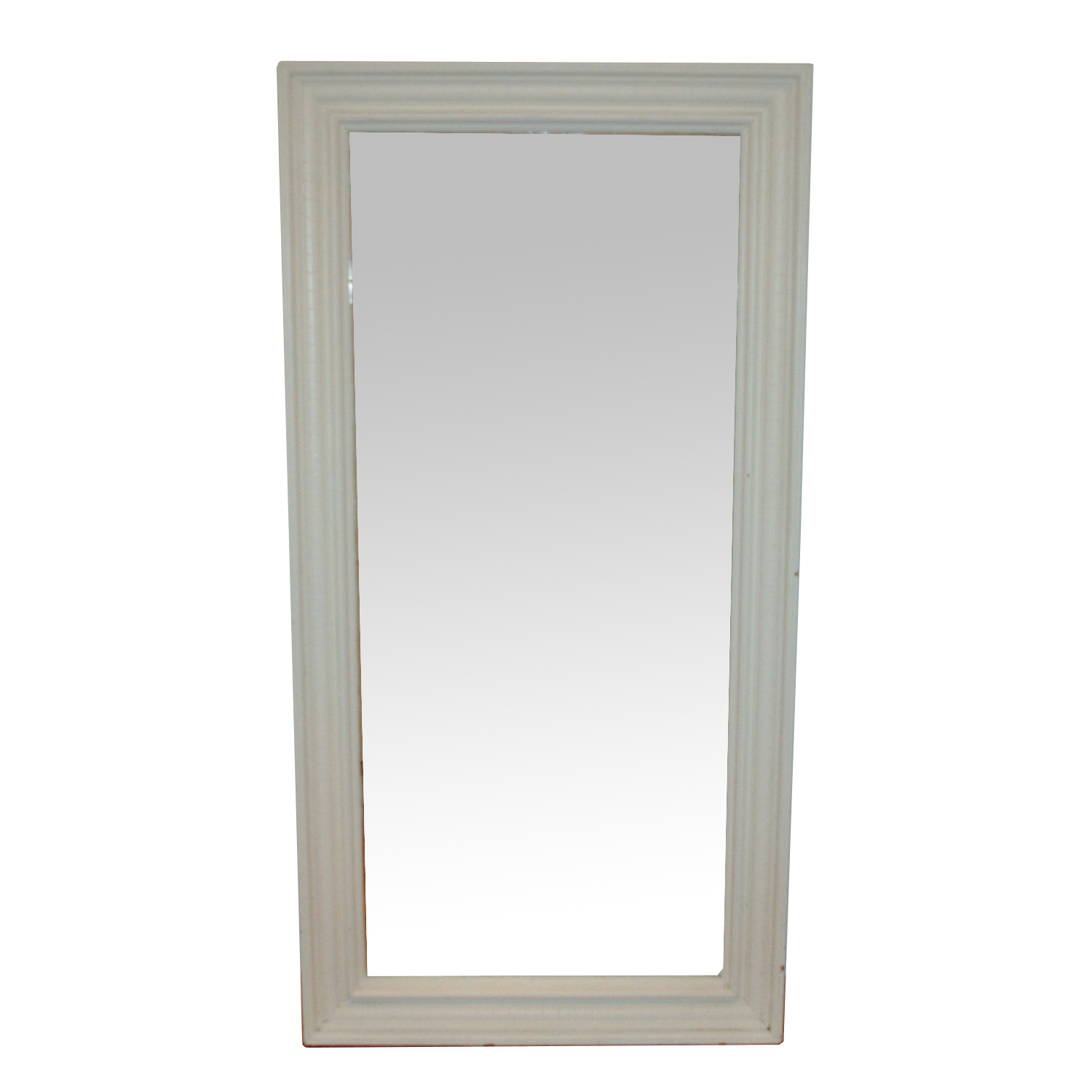 Vintage Wood Framed Wall Mirror