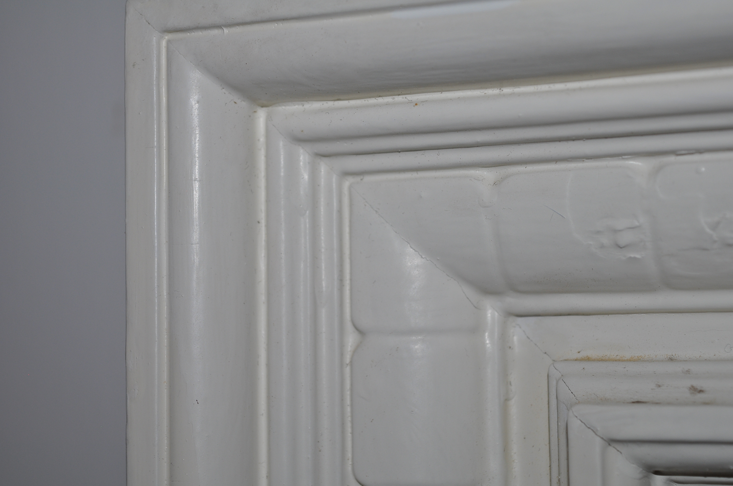 Vintage Wood Framed Wall Mirror