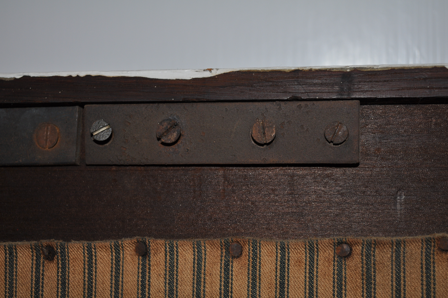 Vintage Wood Framed Wall Mirror