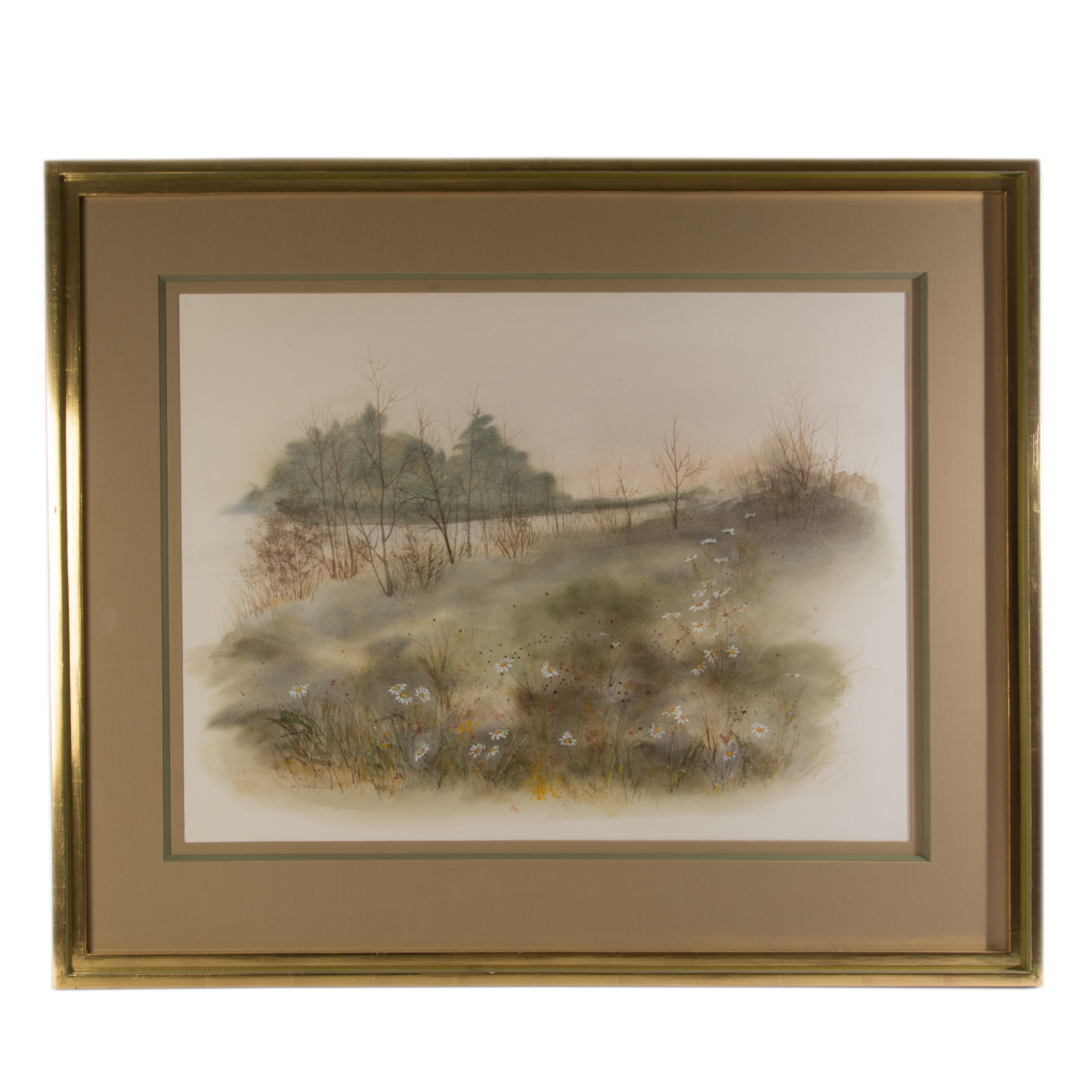 Mary T. Hoffman Original Watercolor Landscape