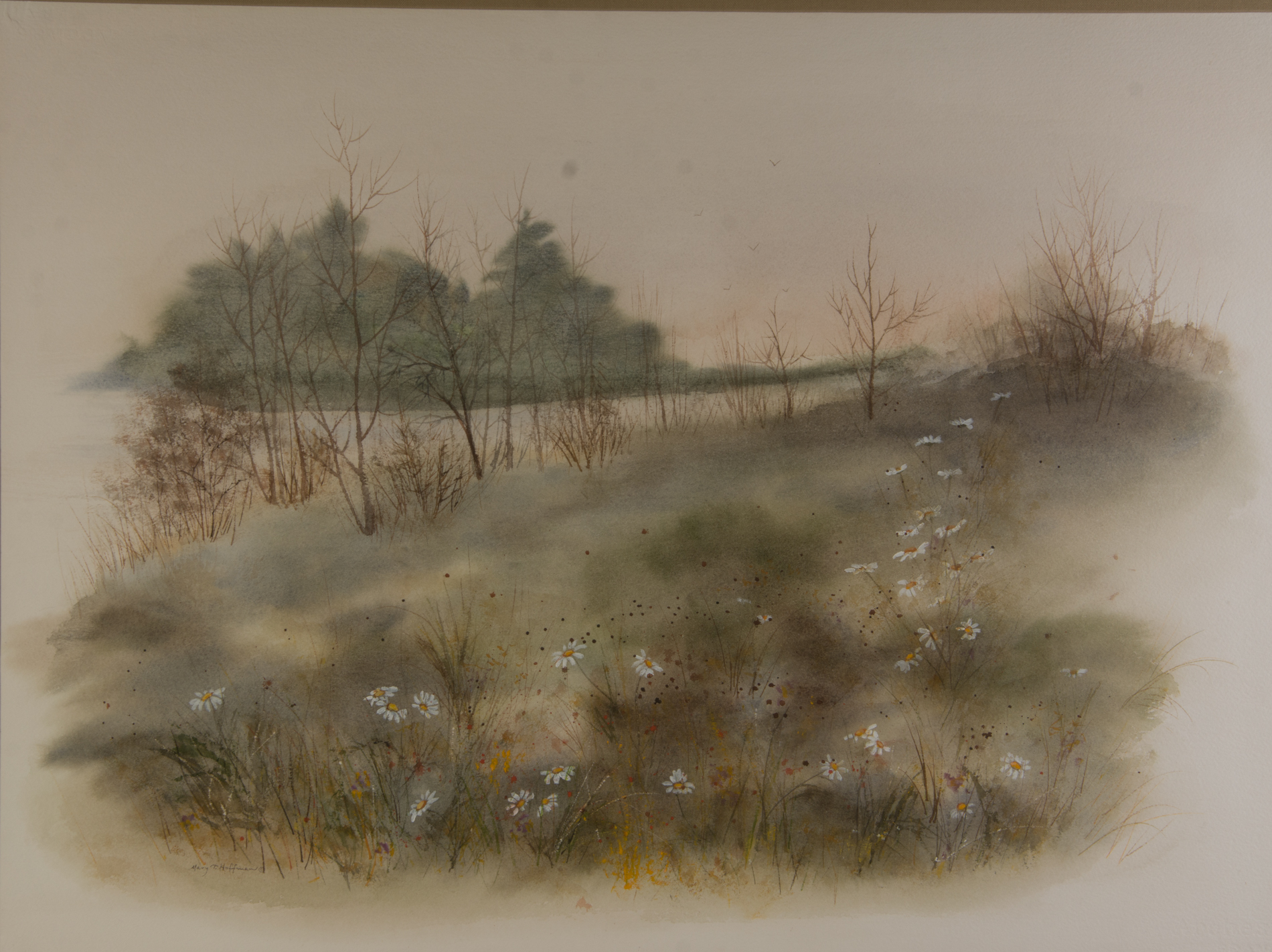 Mary T. Hoffman Original Watercolor Landscape