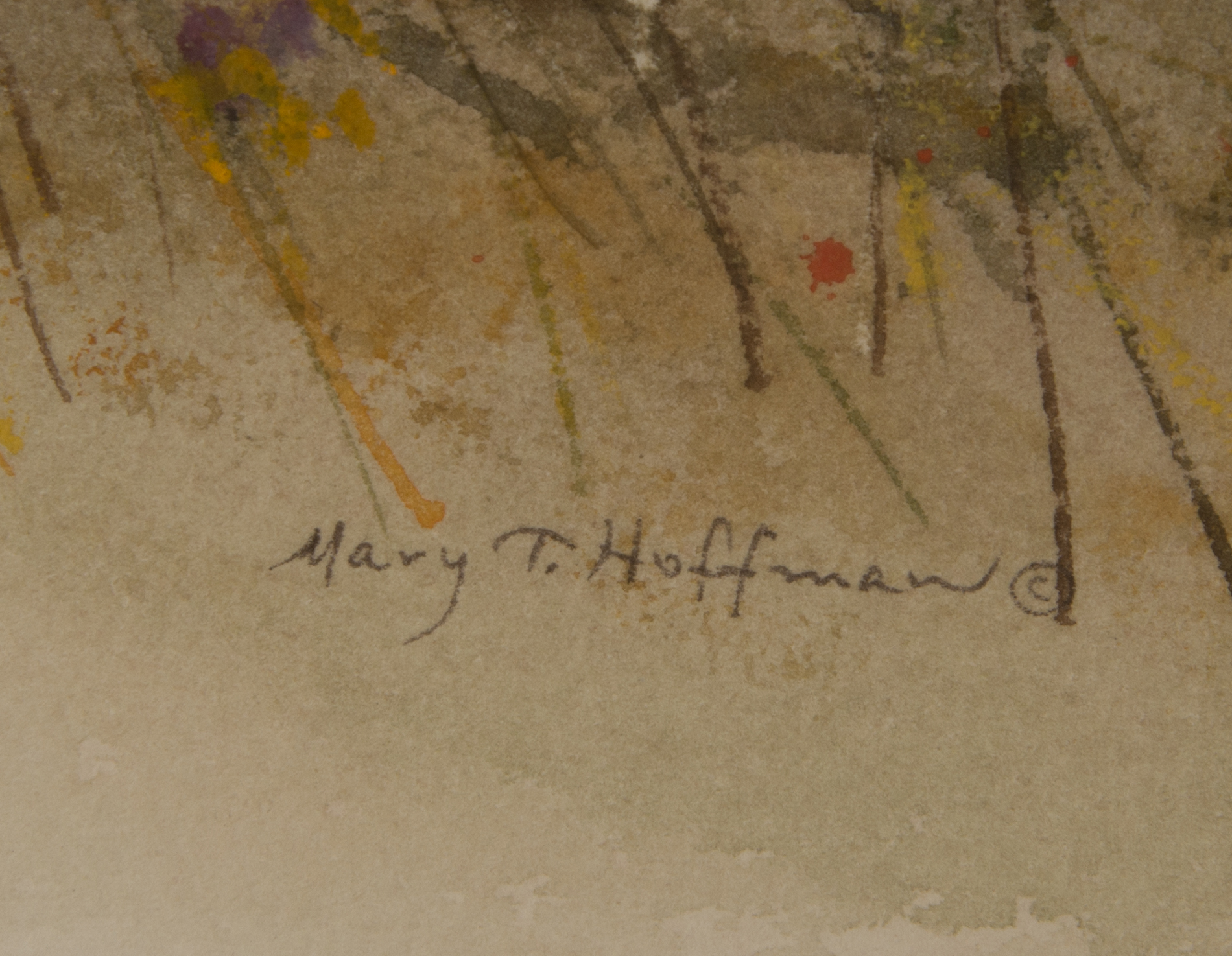 Mary T. Hoffman Original Watercolor Landscape