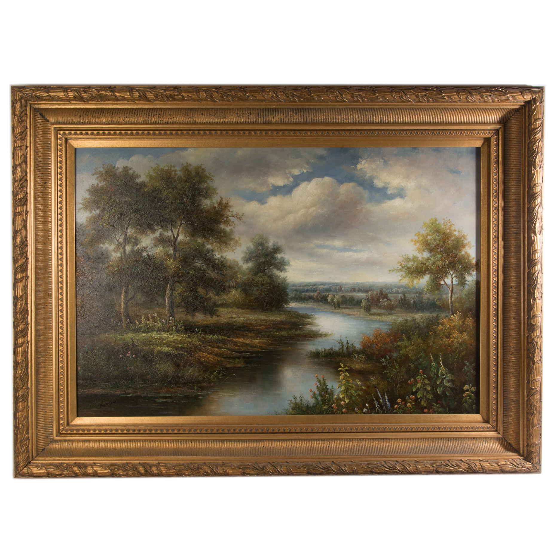 Berger Oil on Canvas Landscape Painting