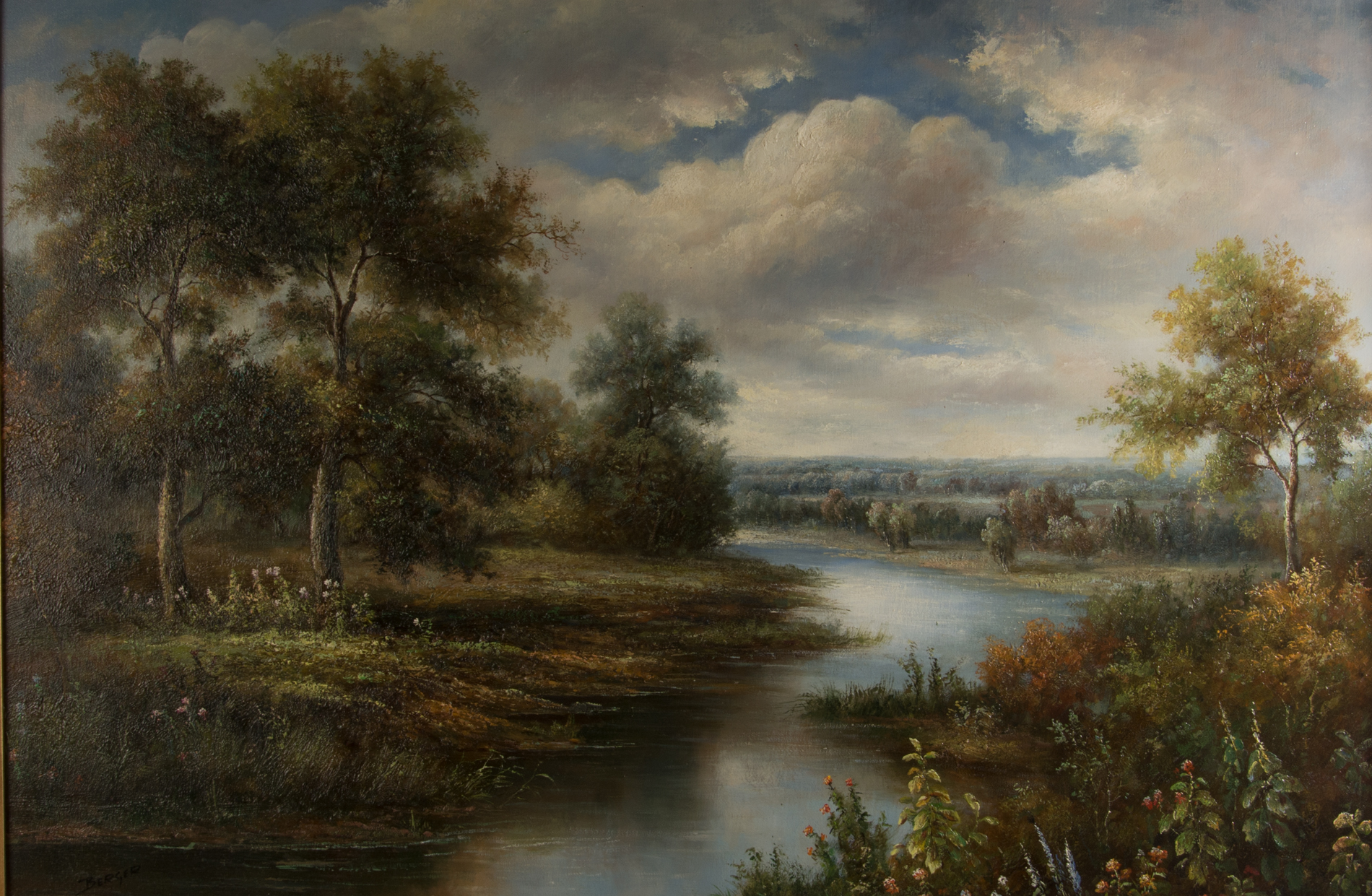 Berger Oil on Canvas Landscape Painting