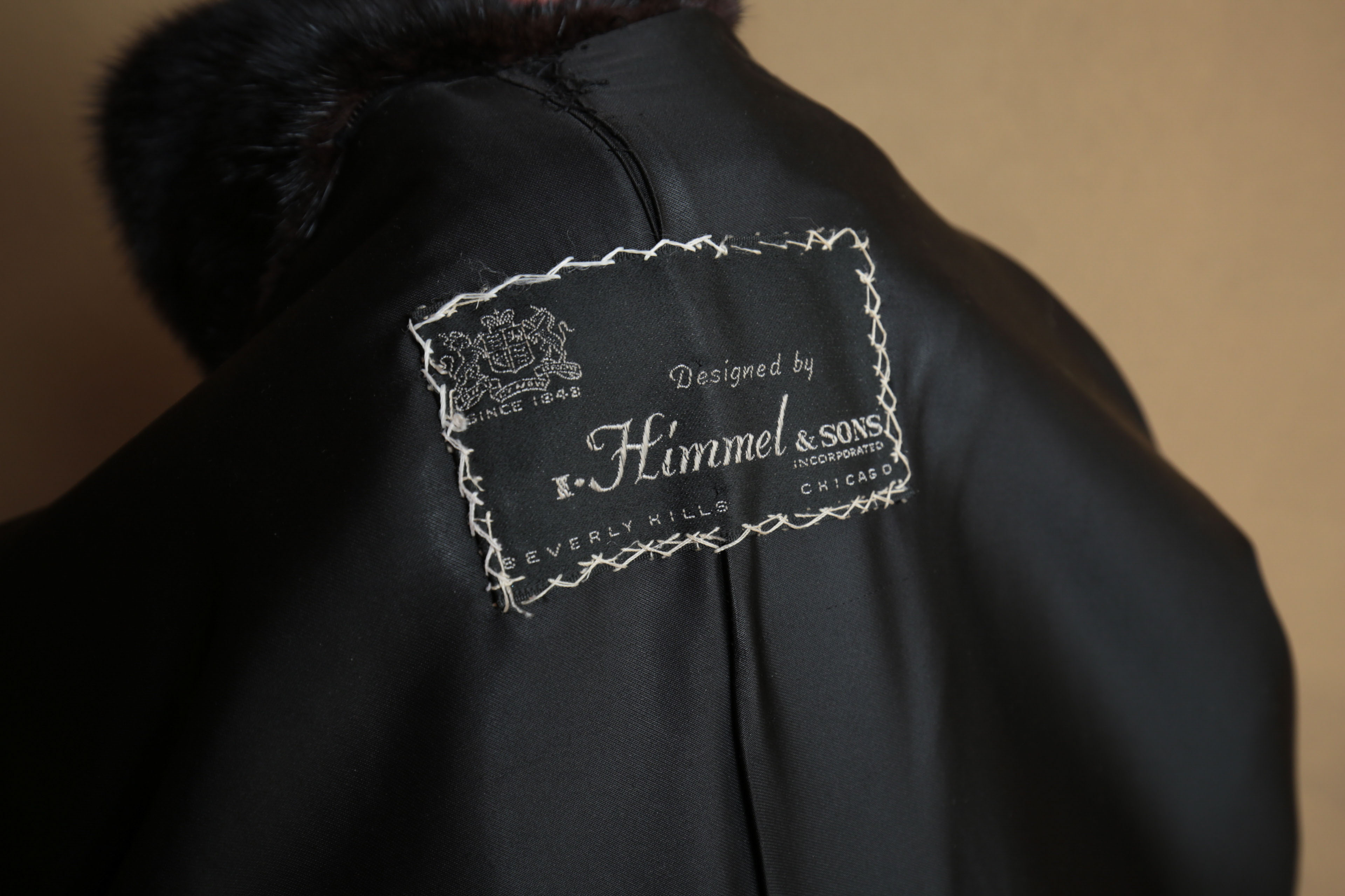 Himmel & Sons Black Orchid Mink Fur Coat