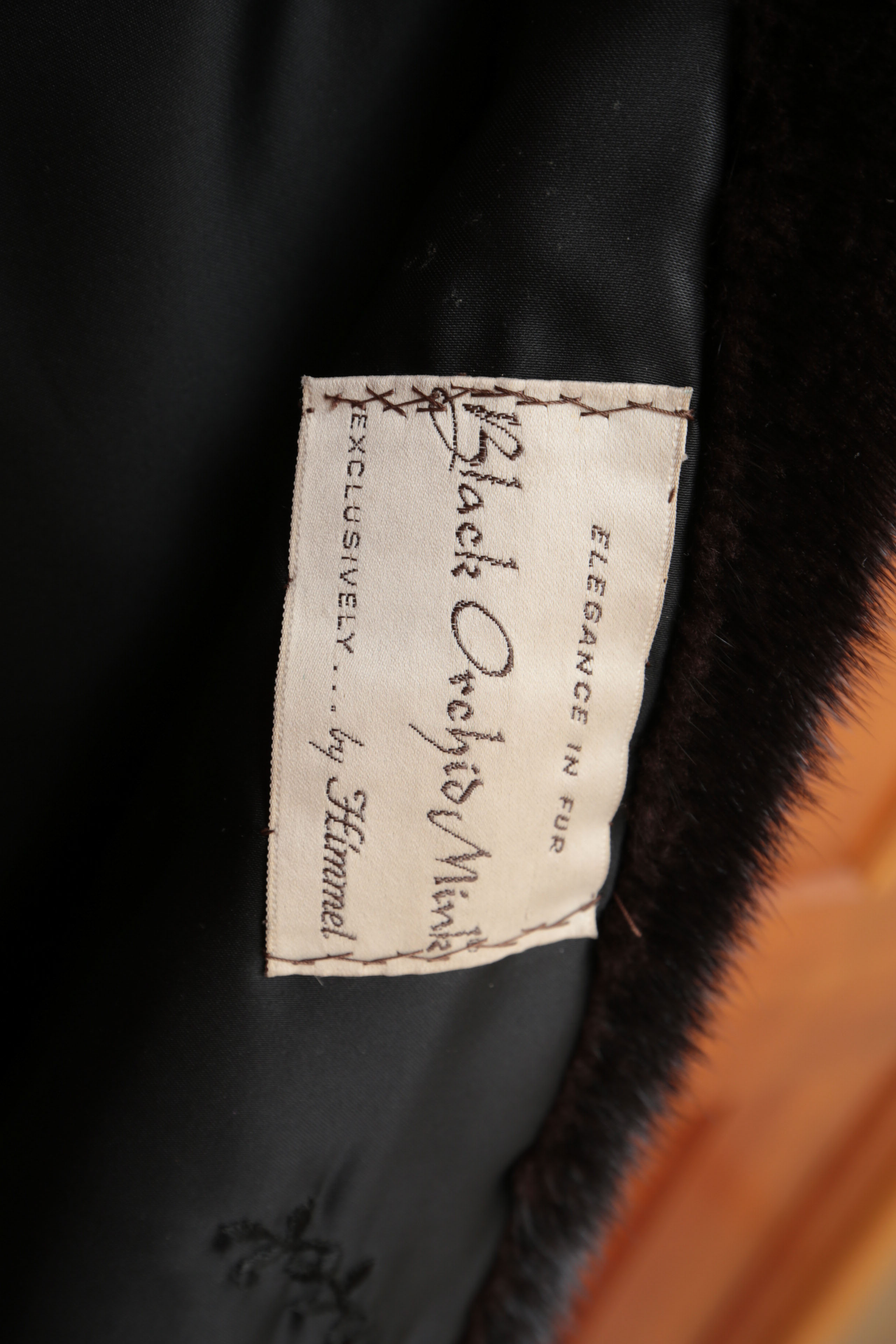 Himmel & Sons Black Orchid Mink Fur Coat