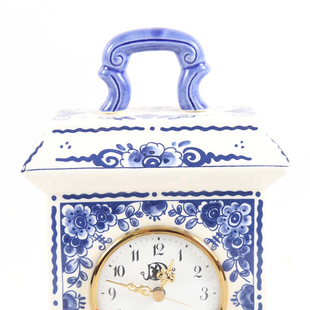 Handpainted Delft Blue Clock