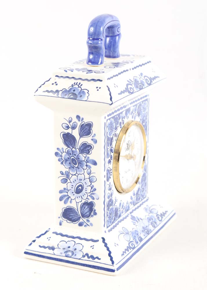 Handpainted Delft Blue Clock