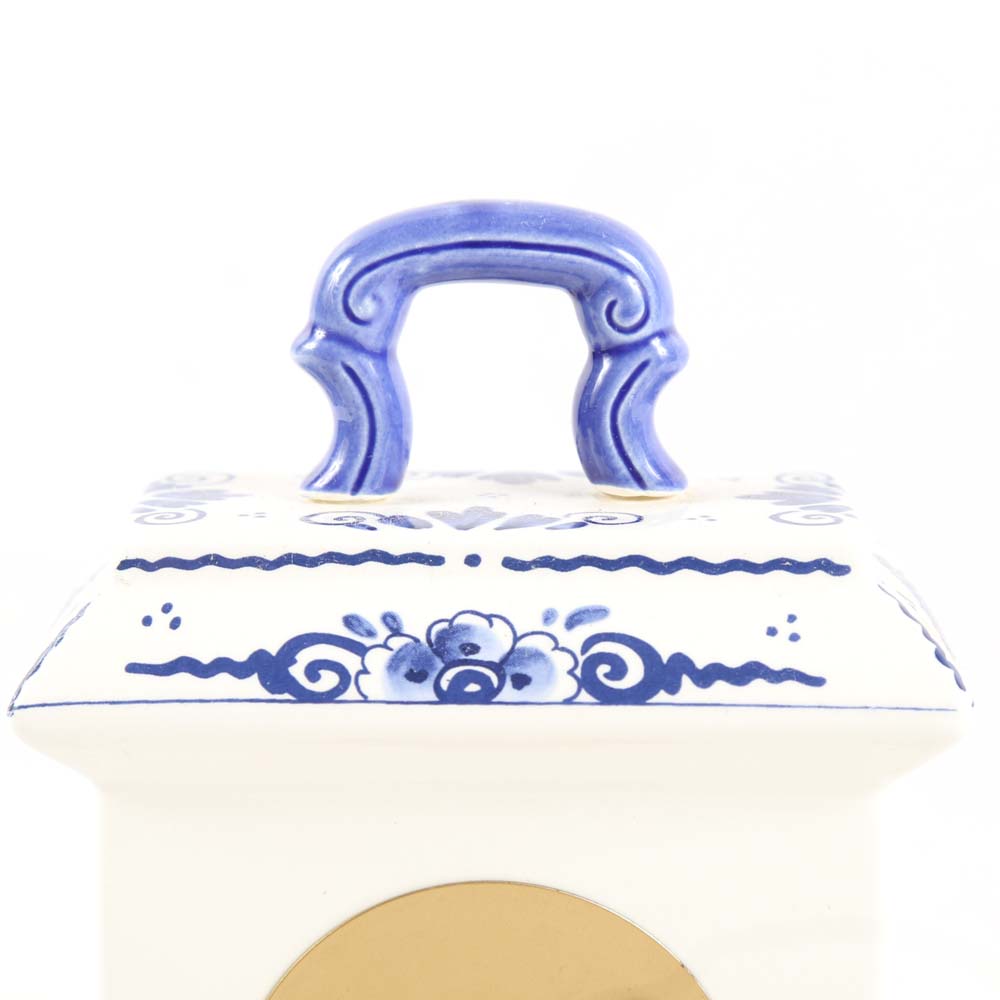 Handpainted Delft Blue Clock