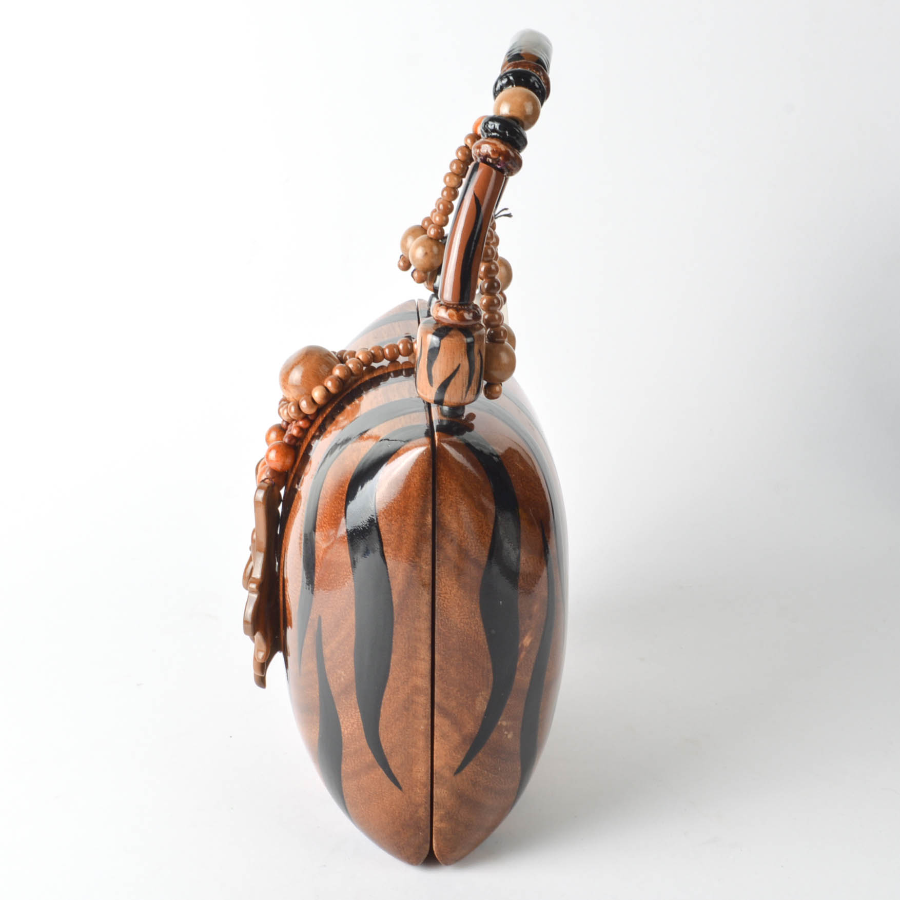 Timmy Woods of Beverly Hills Painted Acacia Handbag