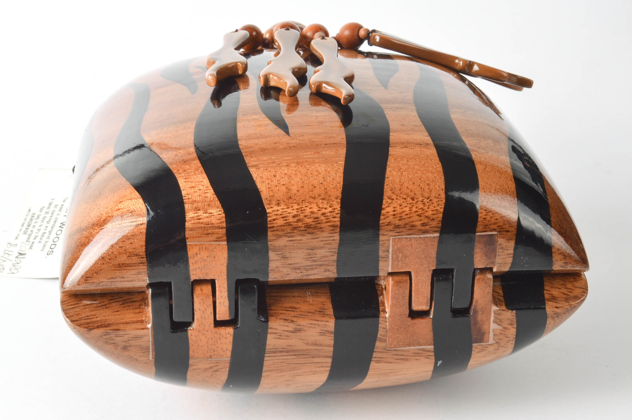 Timmy Woods of Beverly Hills Painted Acacia Handbag