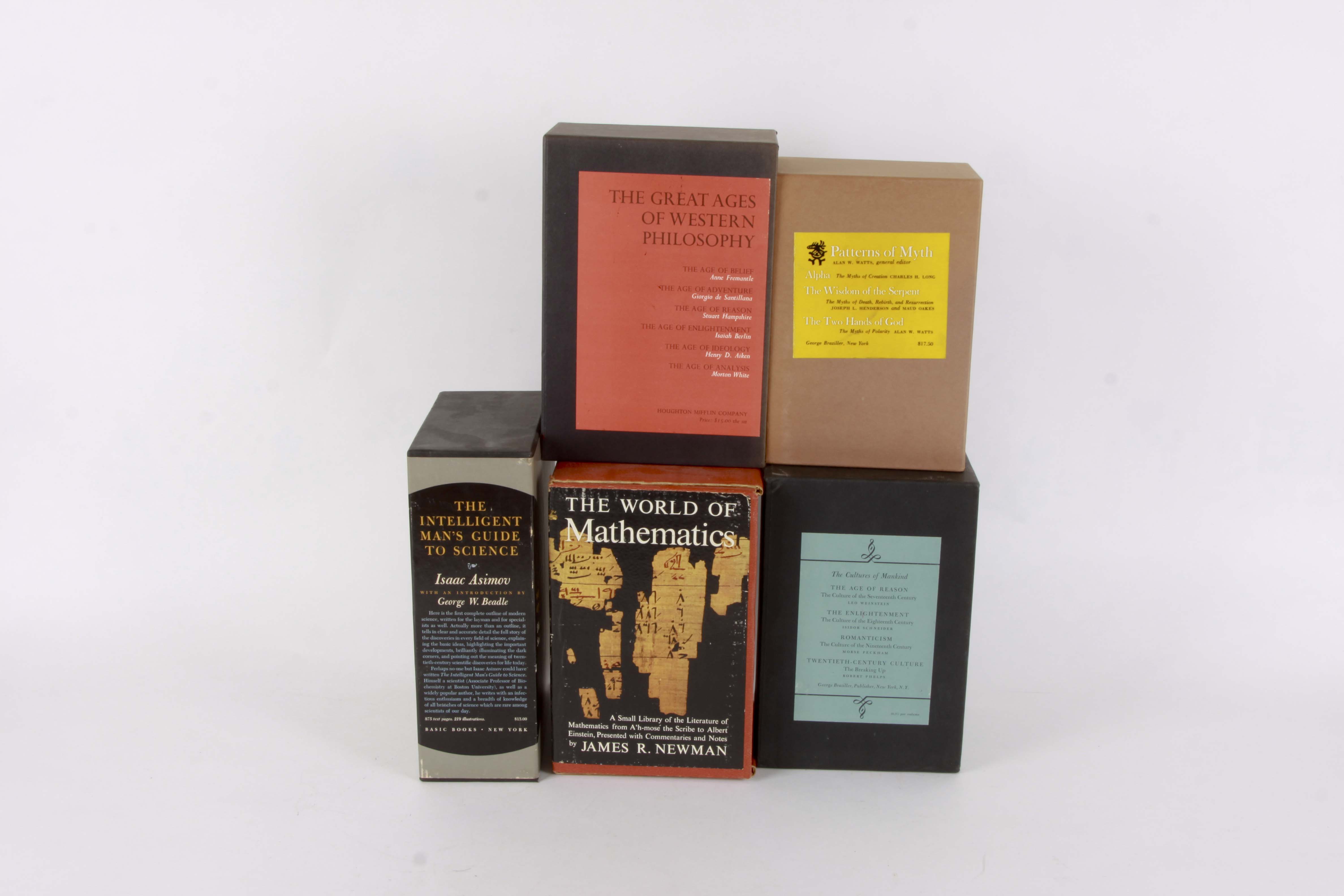 Five Vintage Boxed Sets Featuring Philosophy, Science, Mathematics, and More