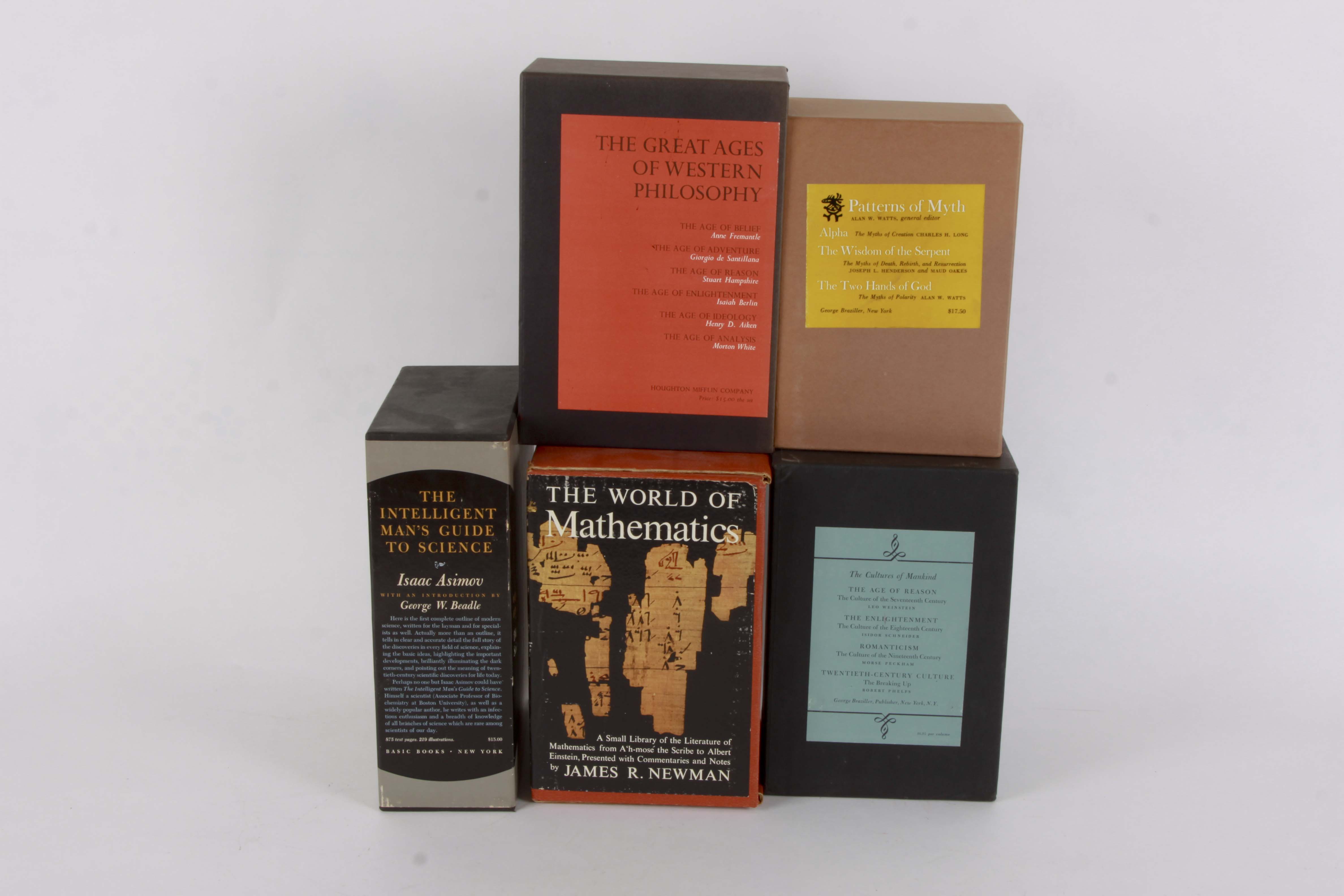 Five Vintage Boxed Sets Featuring Philosophy, Science, Mathematics, and More
