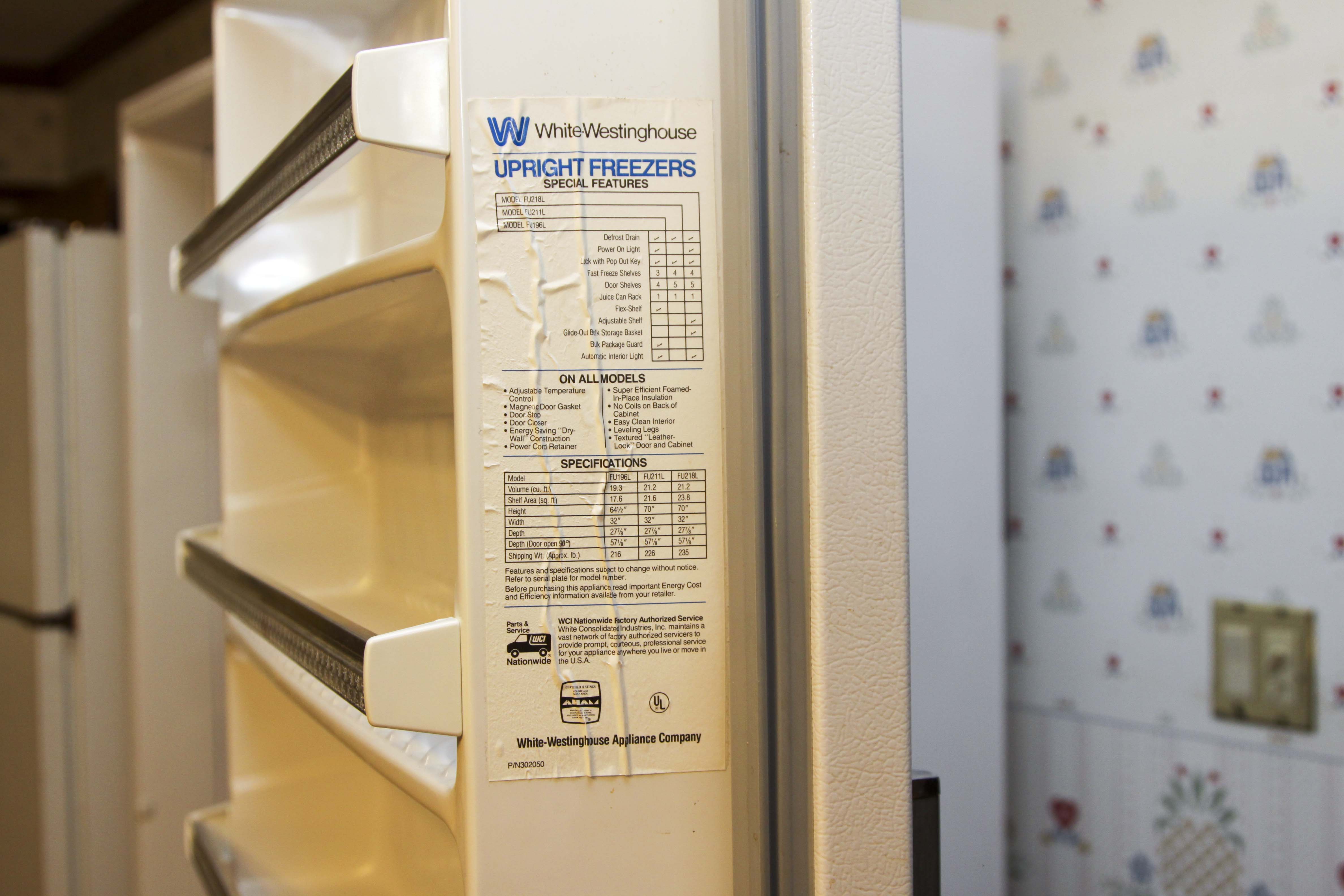 White Westinghouse Freezer