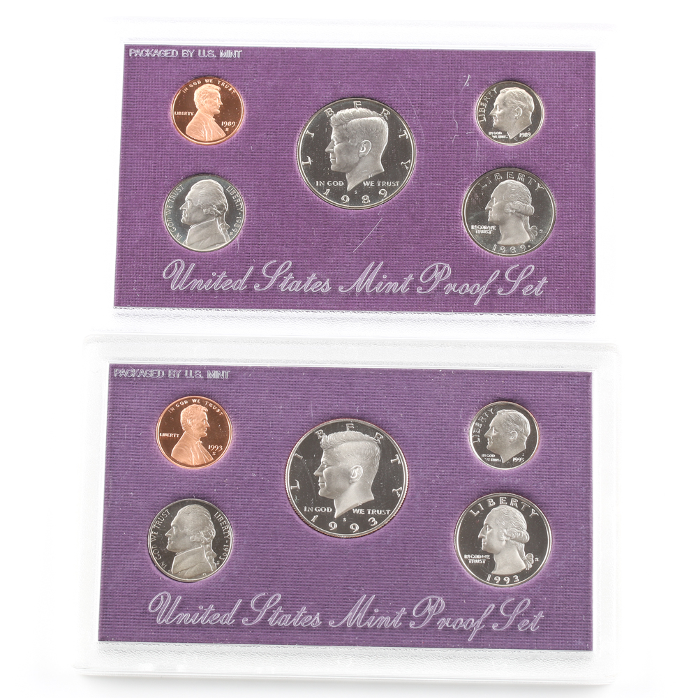 Pair of United States Mint Proof Sets.