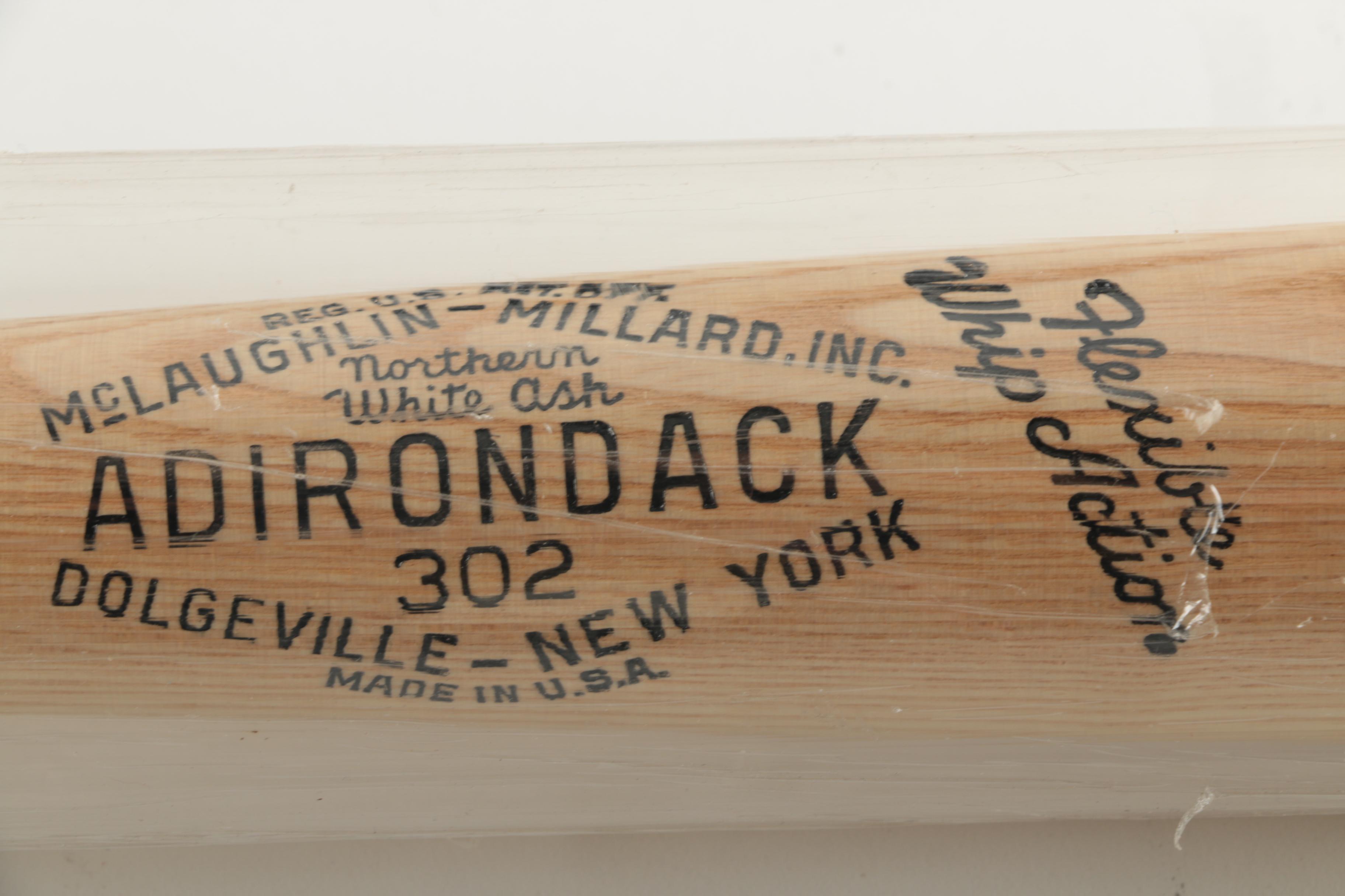 Signed Whitey Ford Wood Baseball Bat