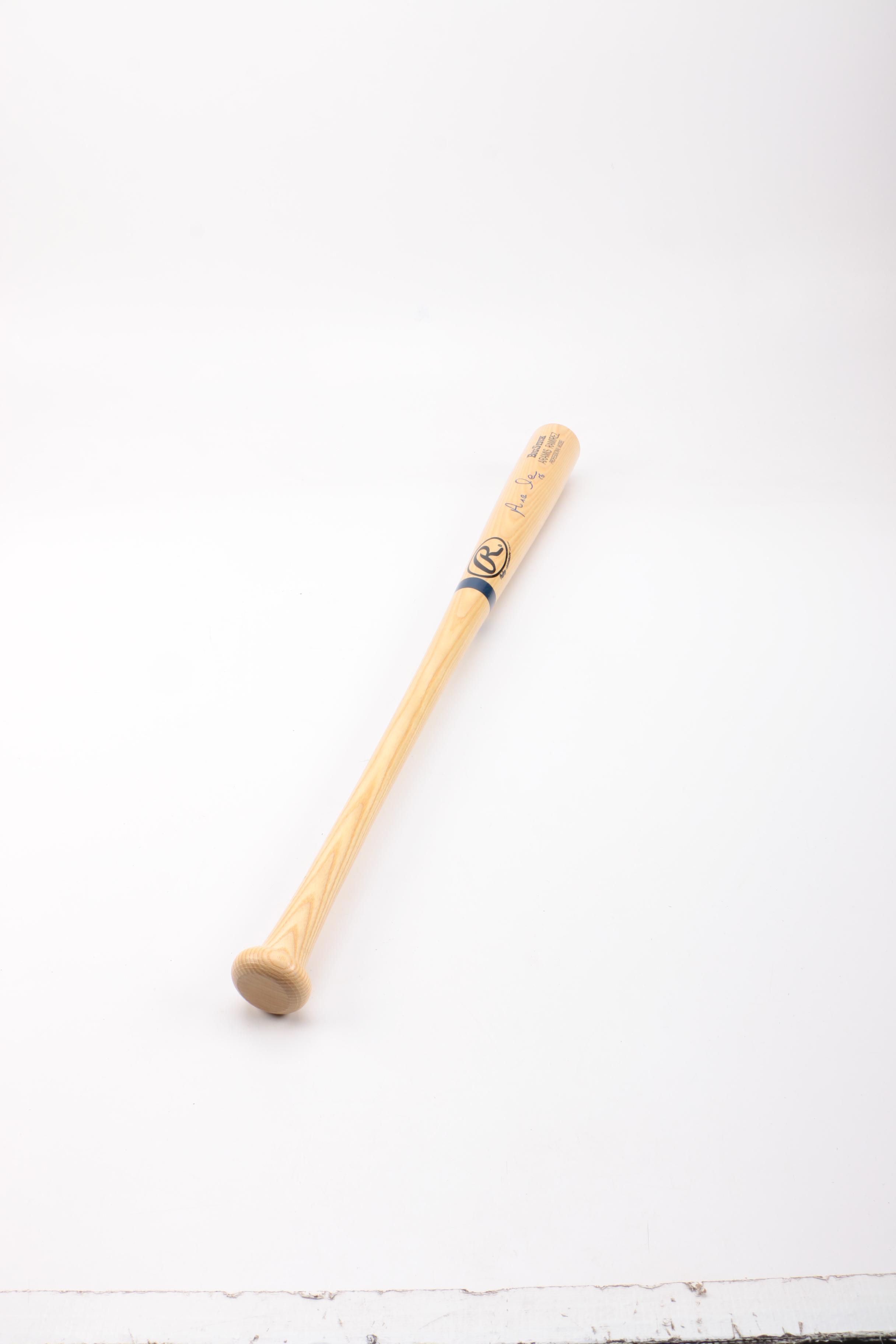 Signed Aramis Ramirez Wood Baseball Bat