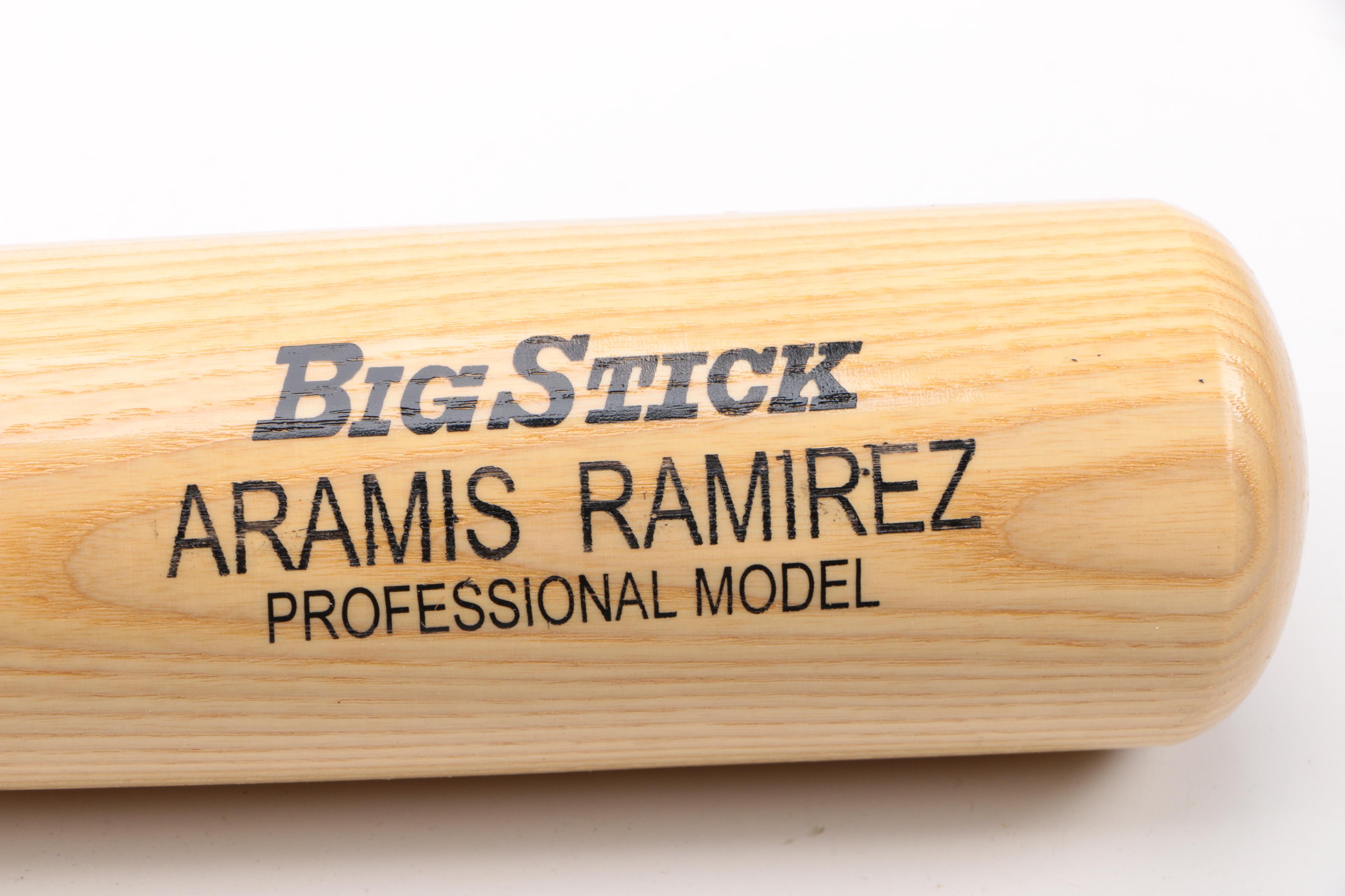Signed Aramis Ramirez Wood Baseball Bat