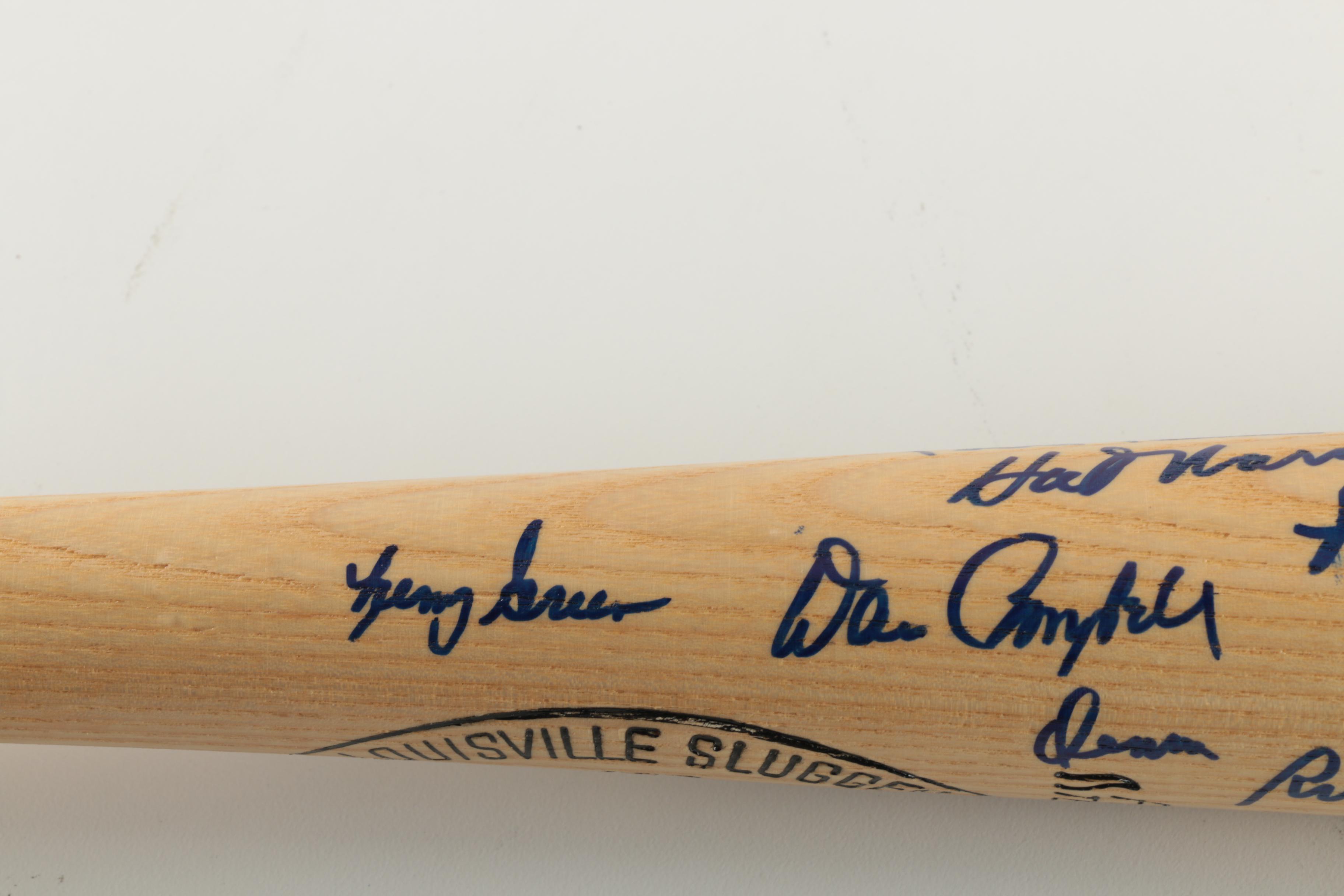 Signed 30th Anniversary Detroit Tigers 1968 World Series Champions Bat