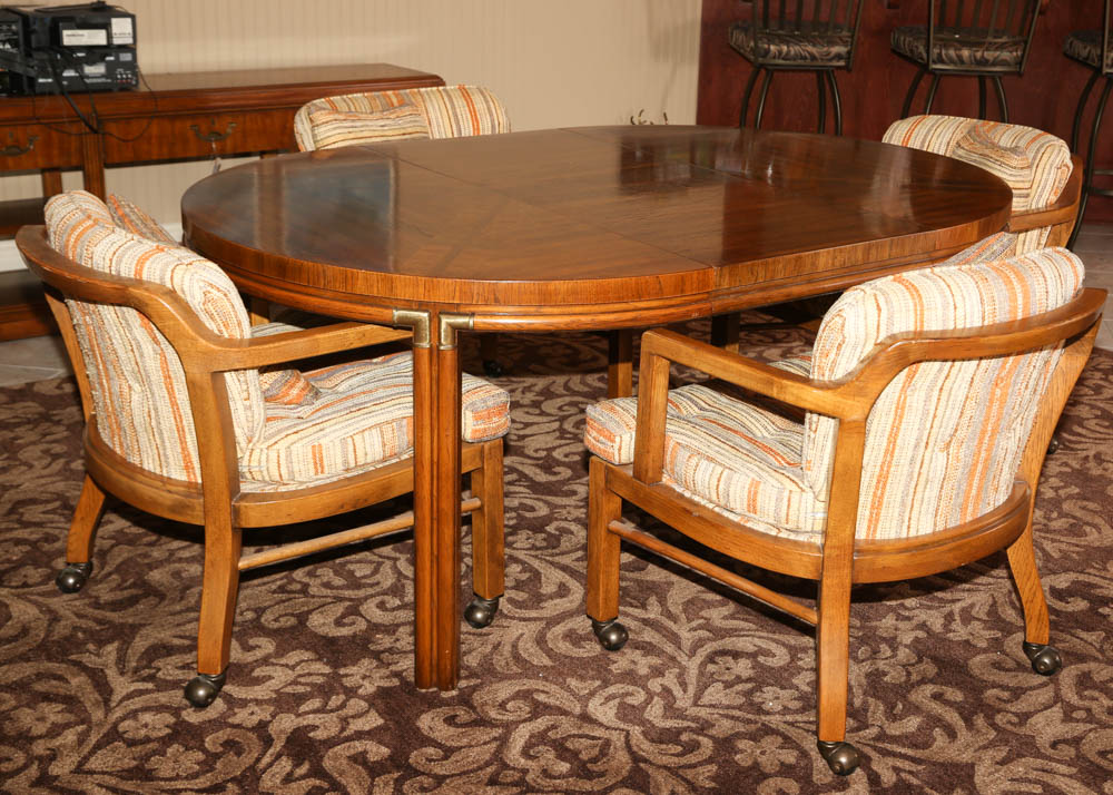Vintage "Accolade" Dining Table and Chairs by Drexel Heritage