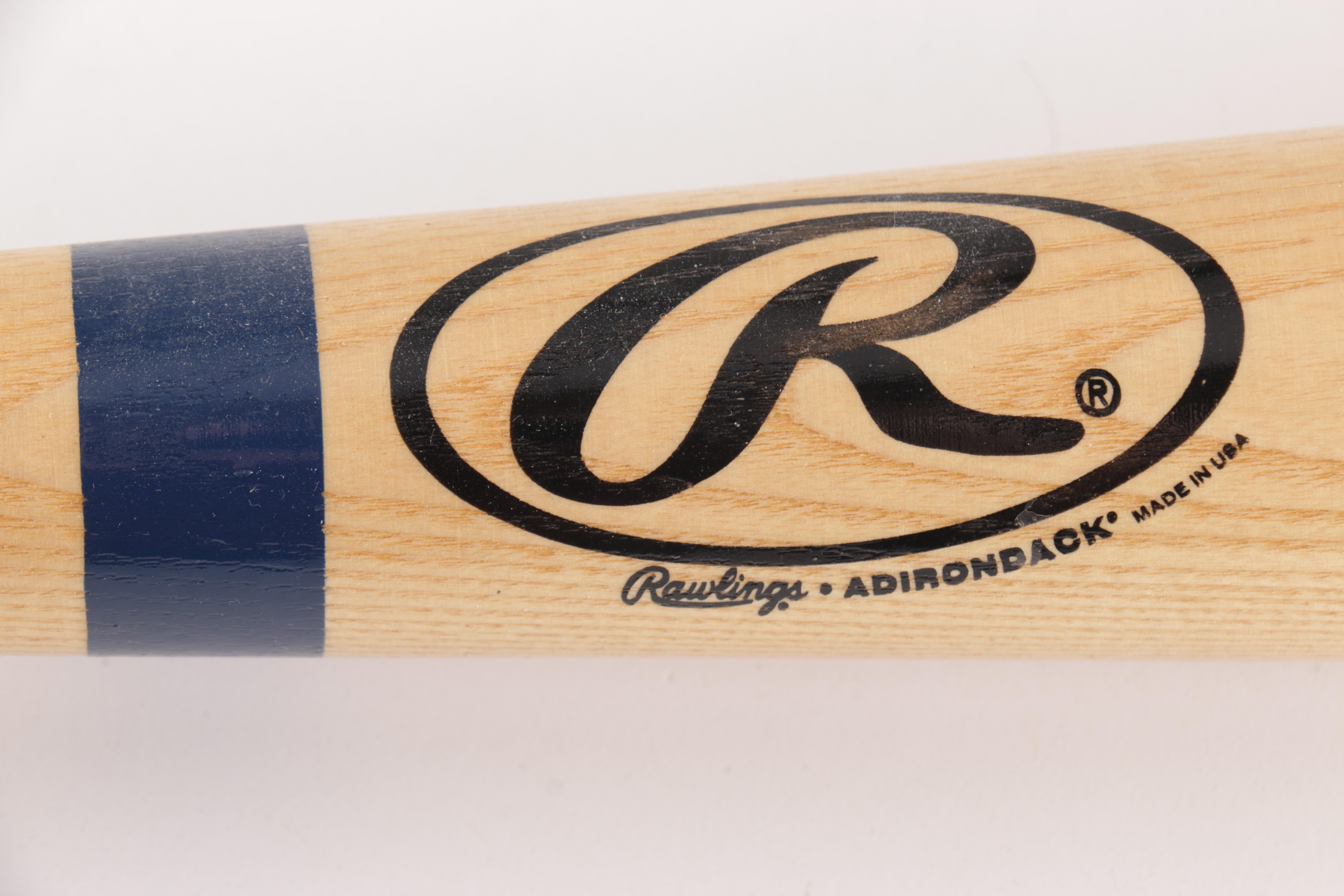 Signed Andruw Jones Wood Baseball Bat