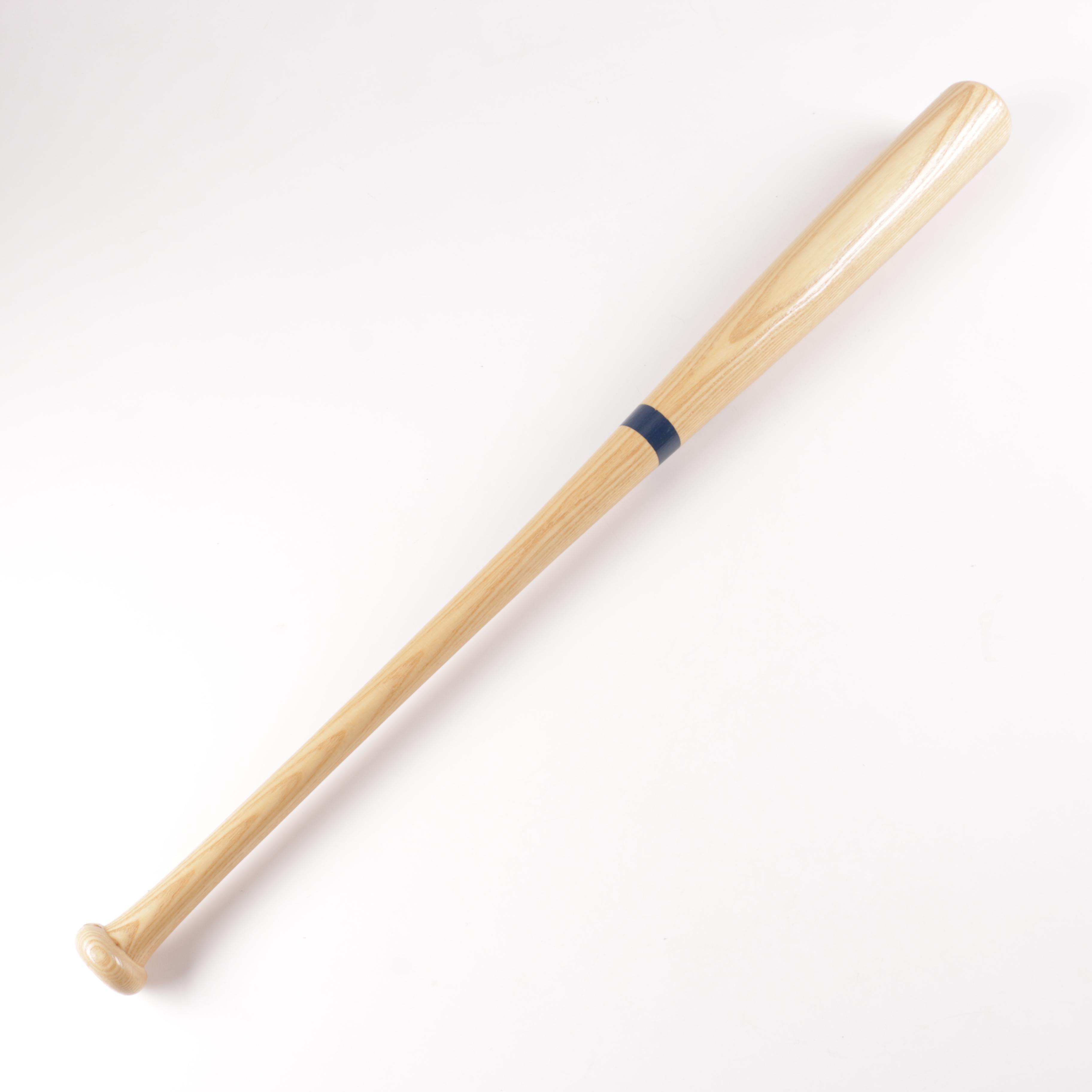 Signed Andruw Jones Wood Baseball Bat