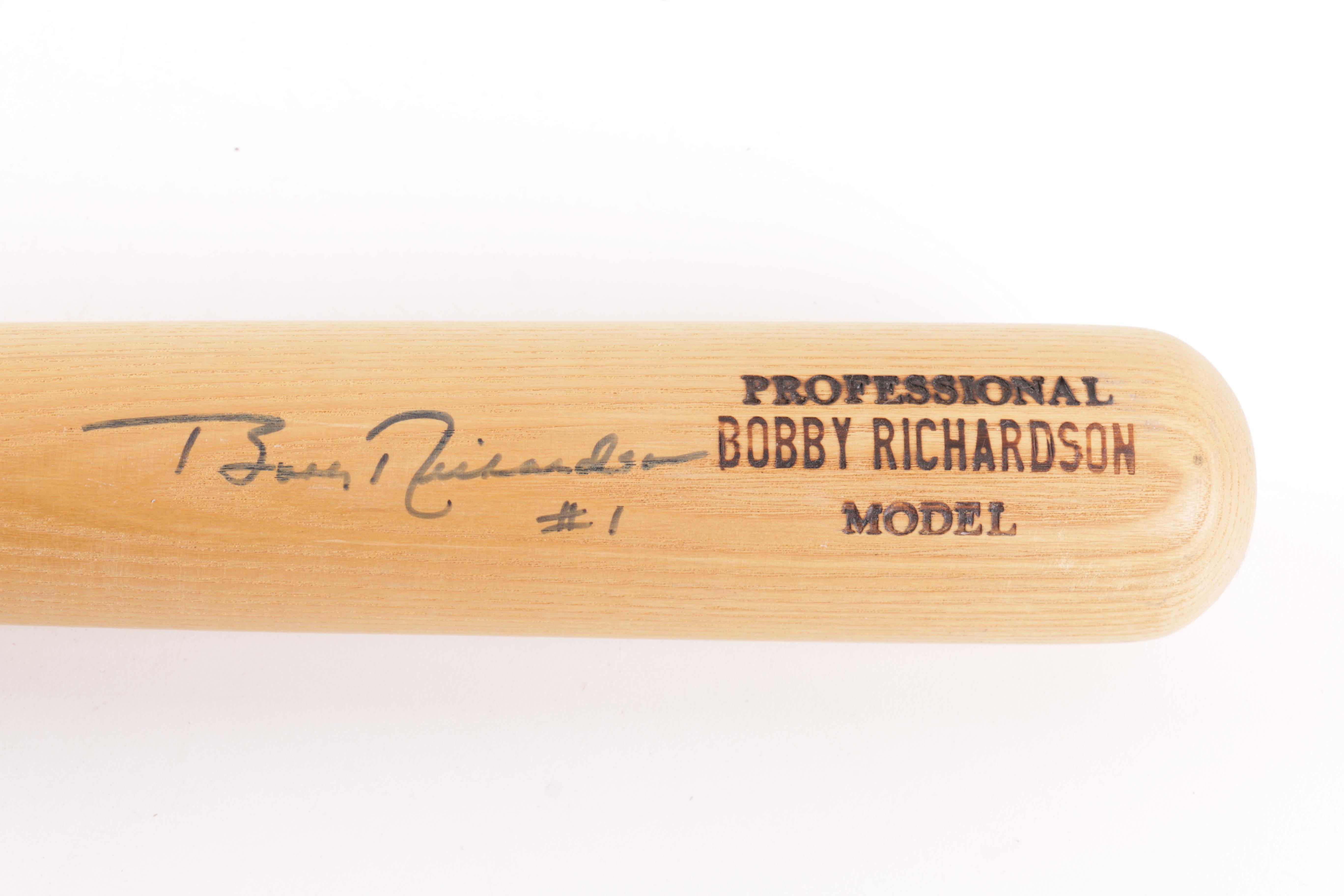 Signed Bobby Richardson Wood Baseball Bat