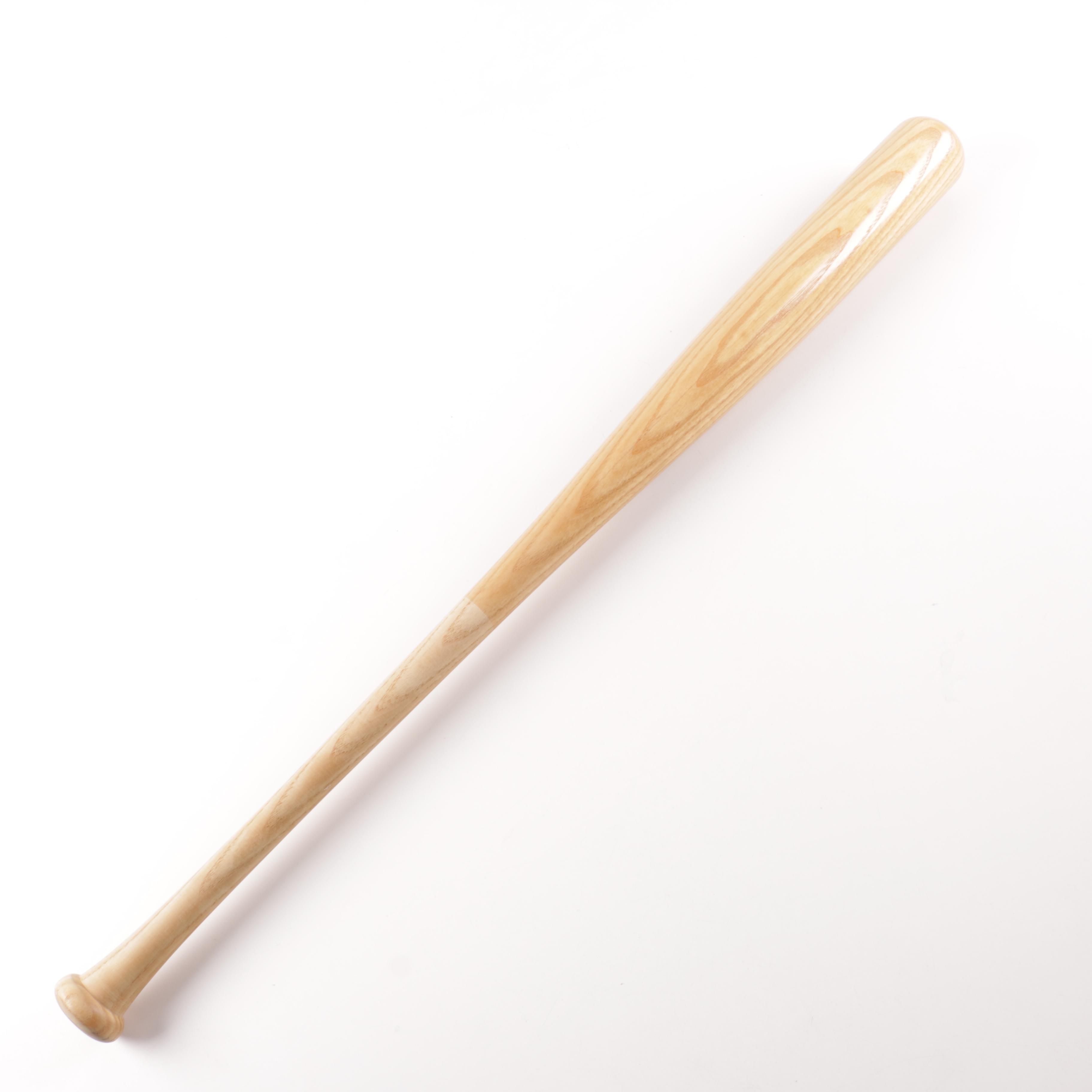 Signed Mark Prior Wood Baseball Bat