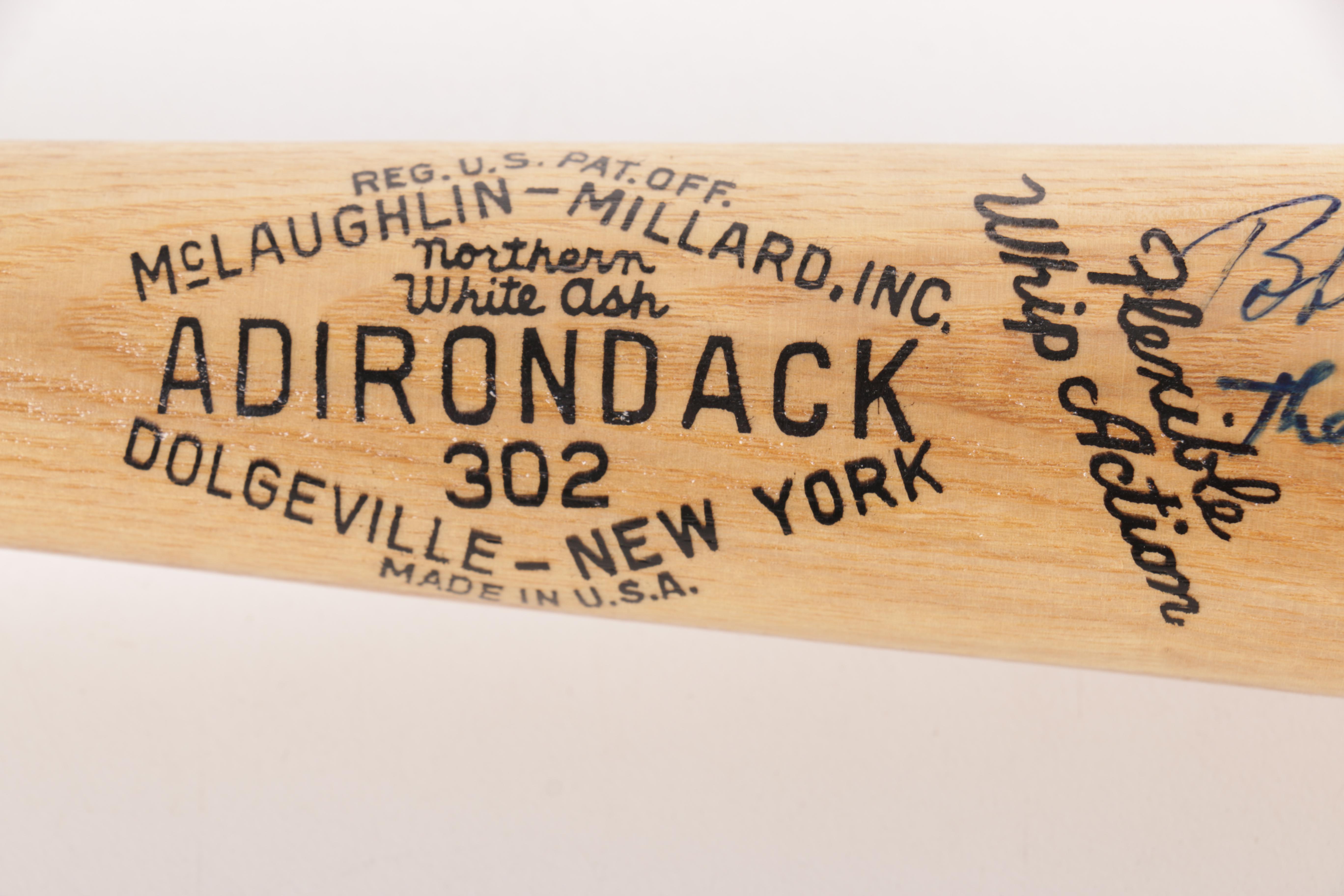 Bobby Thomson and Ralph Branca Autographed Baseball Bat