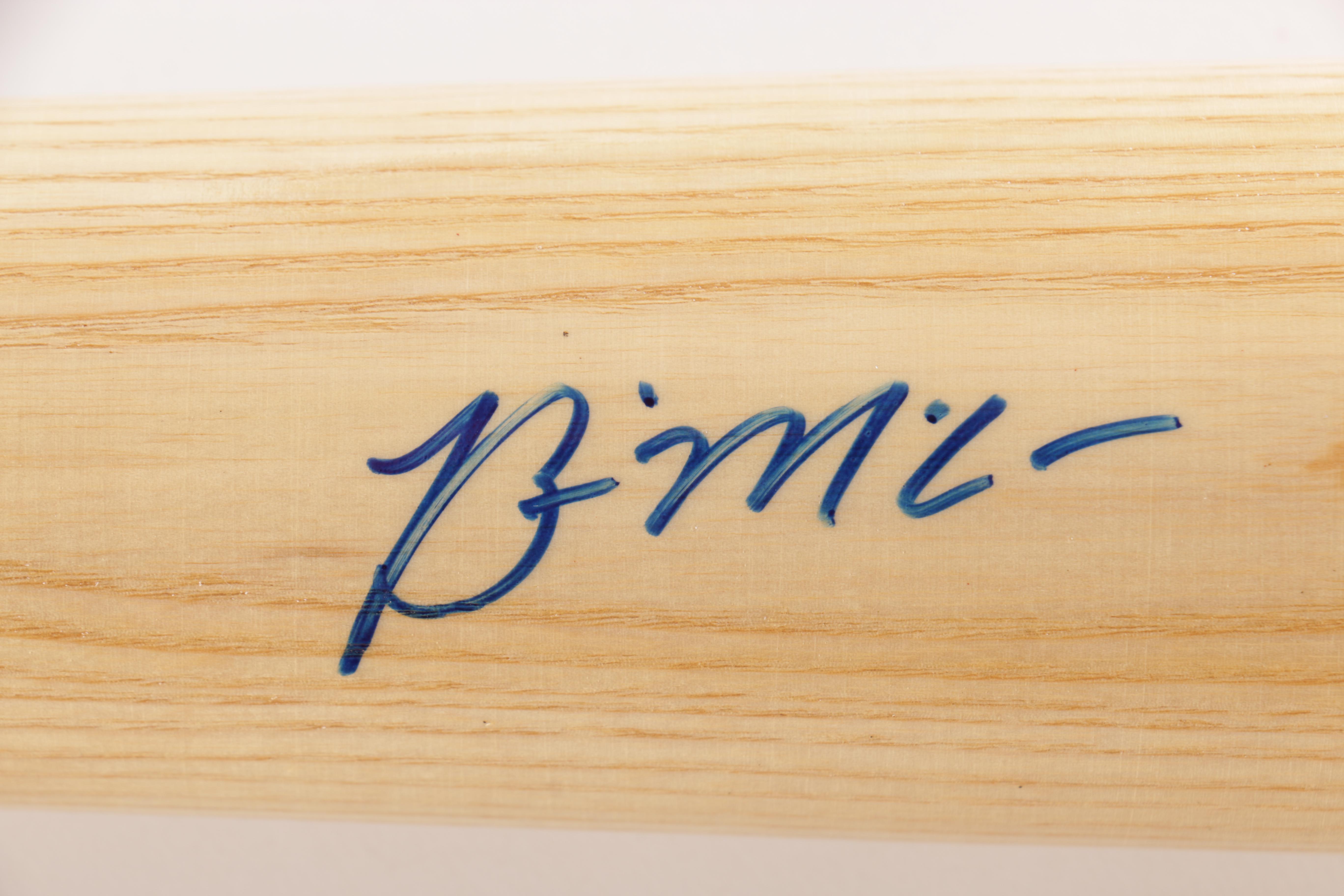Signed Brian McCann Wooden Baseball Bat