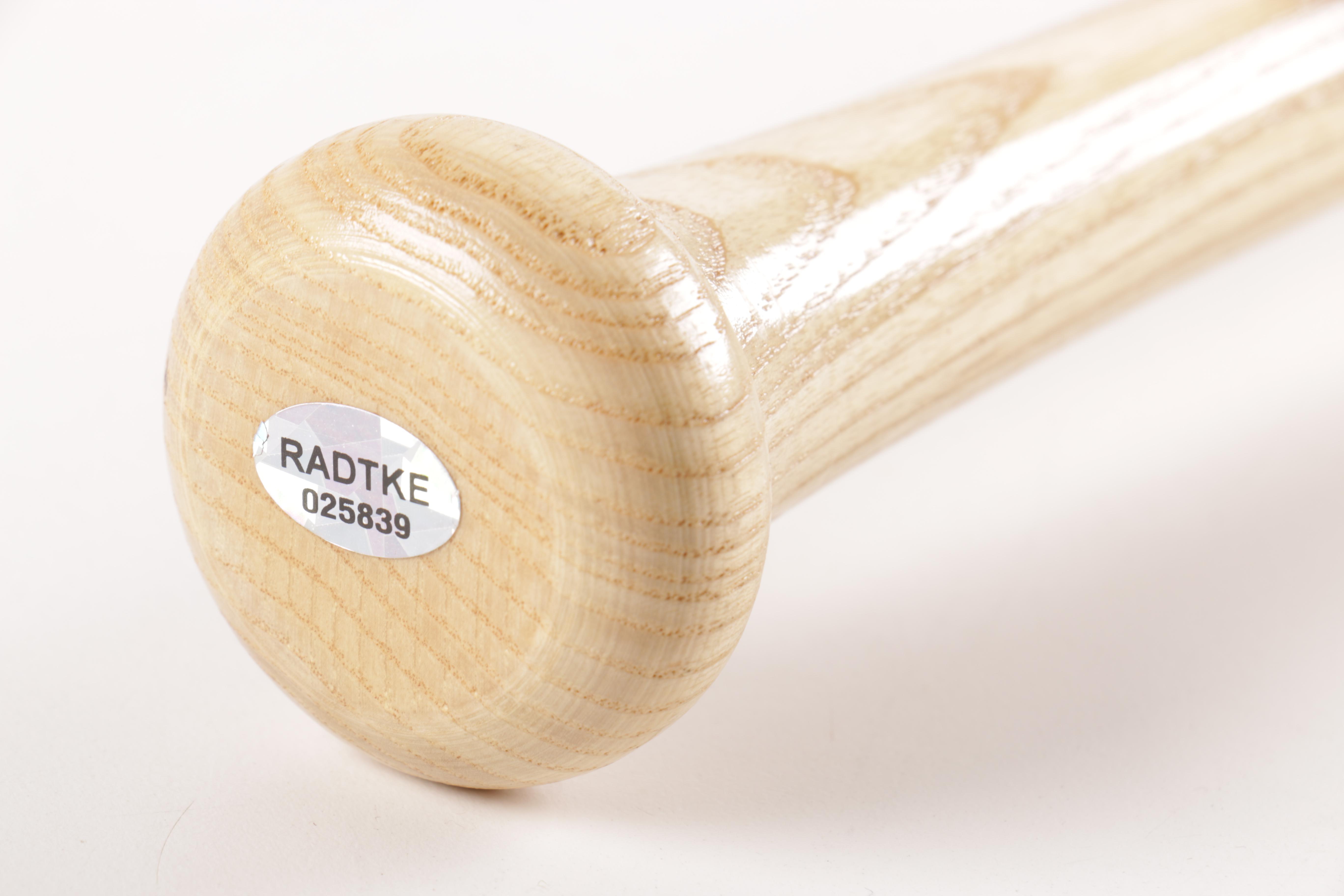 Signed Brian McCann Wooden Baseball Bat