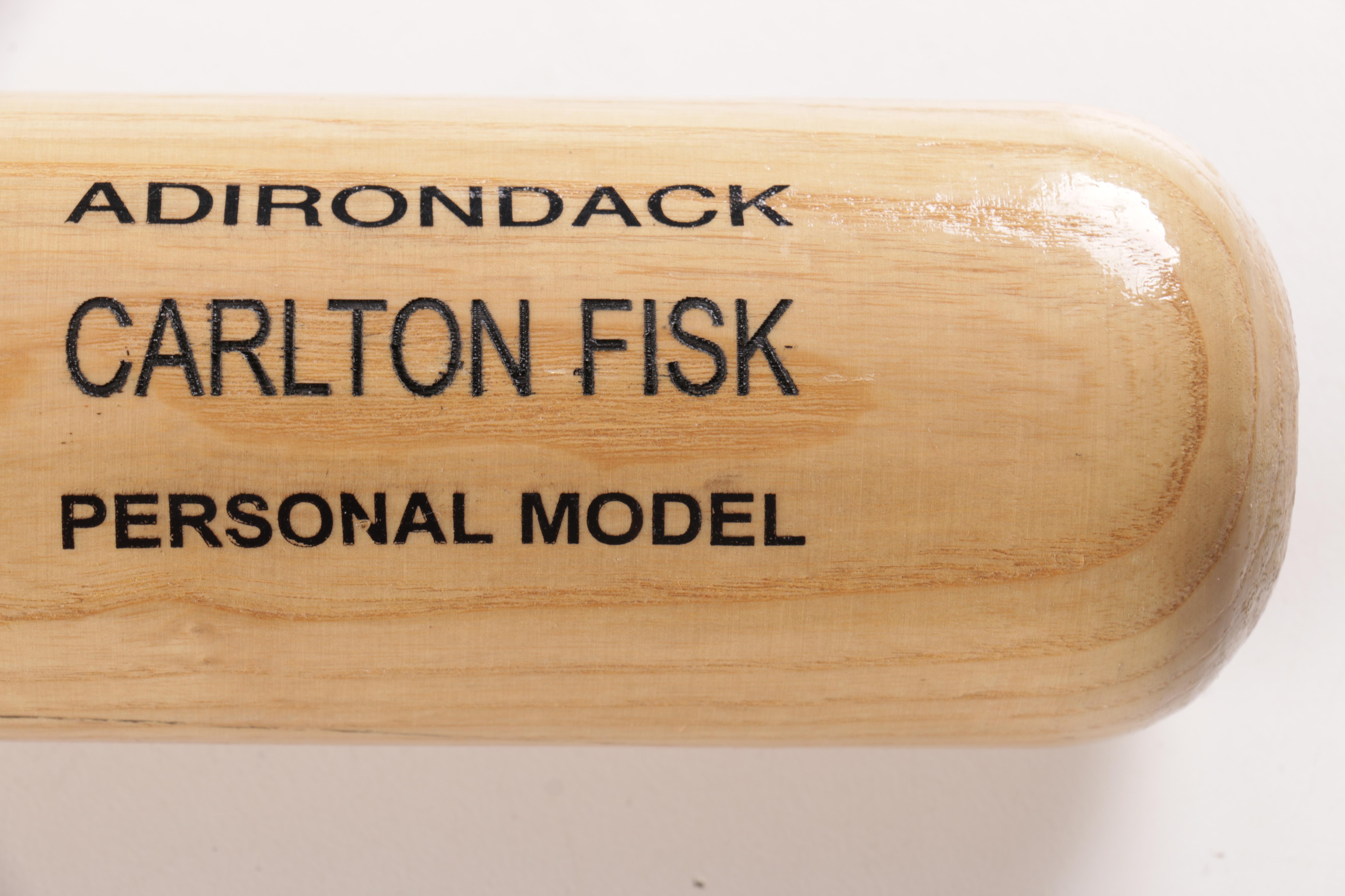 Signed Carlton Fisk Wood Baseball Bat