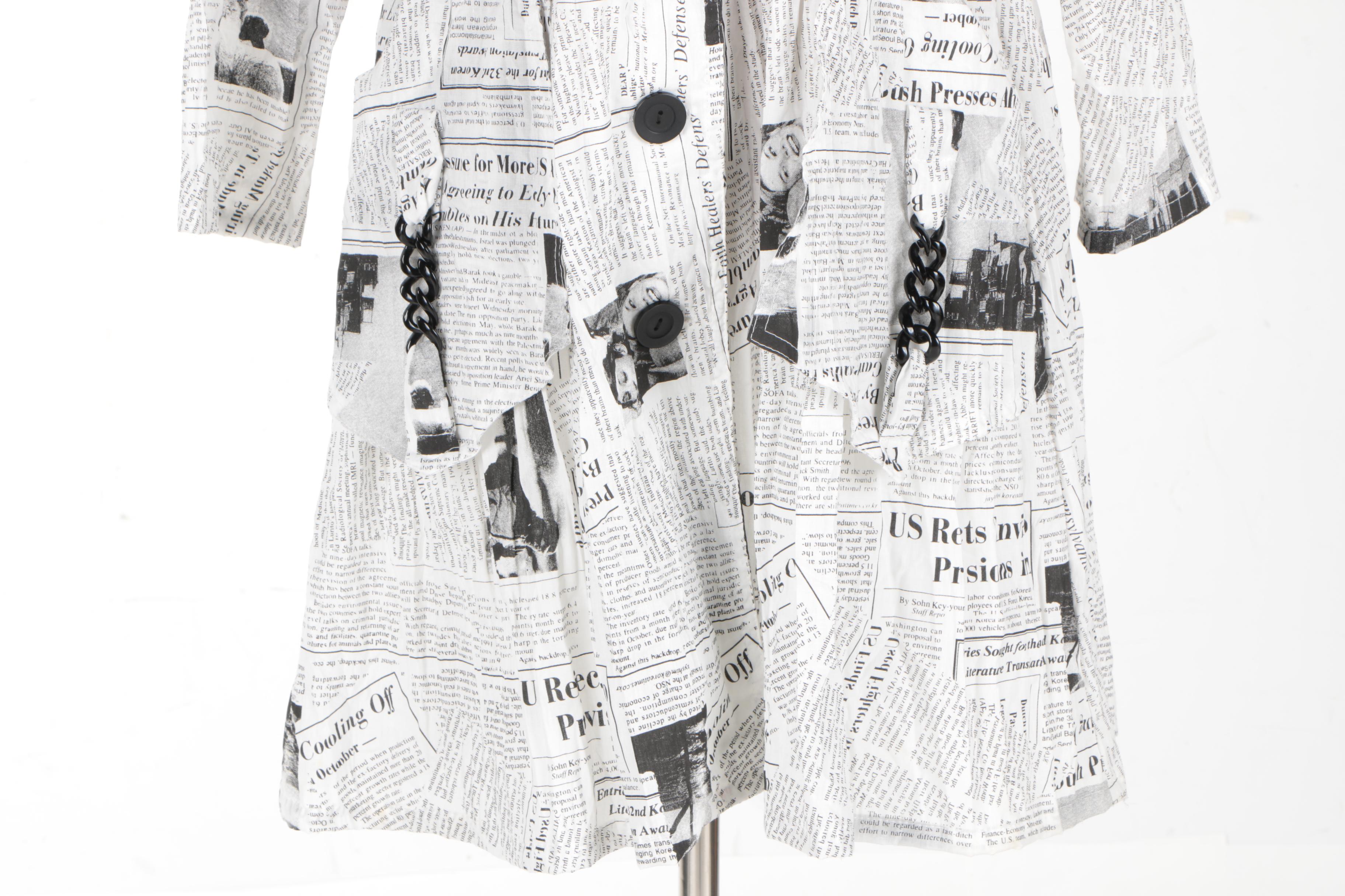 IC Collection Newspaper Print Jacket