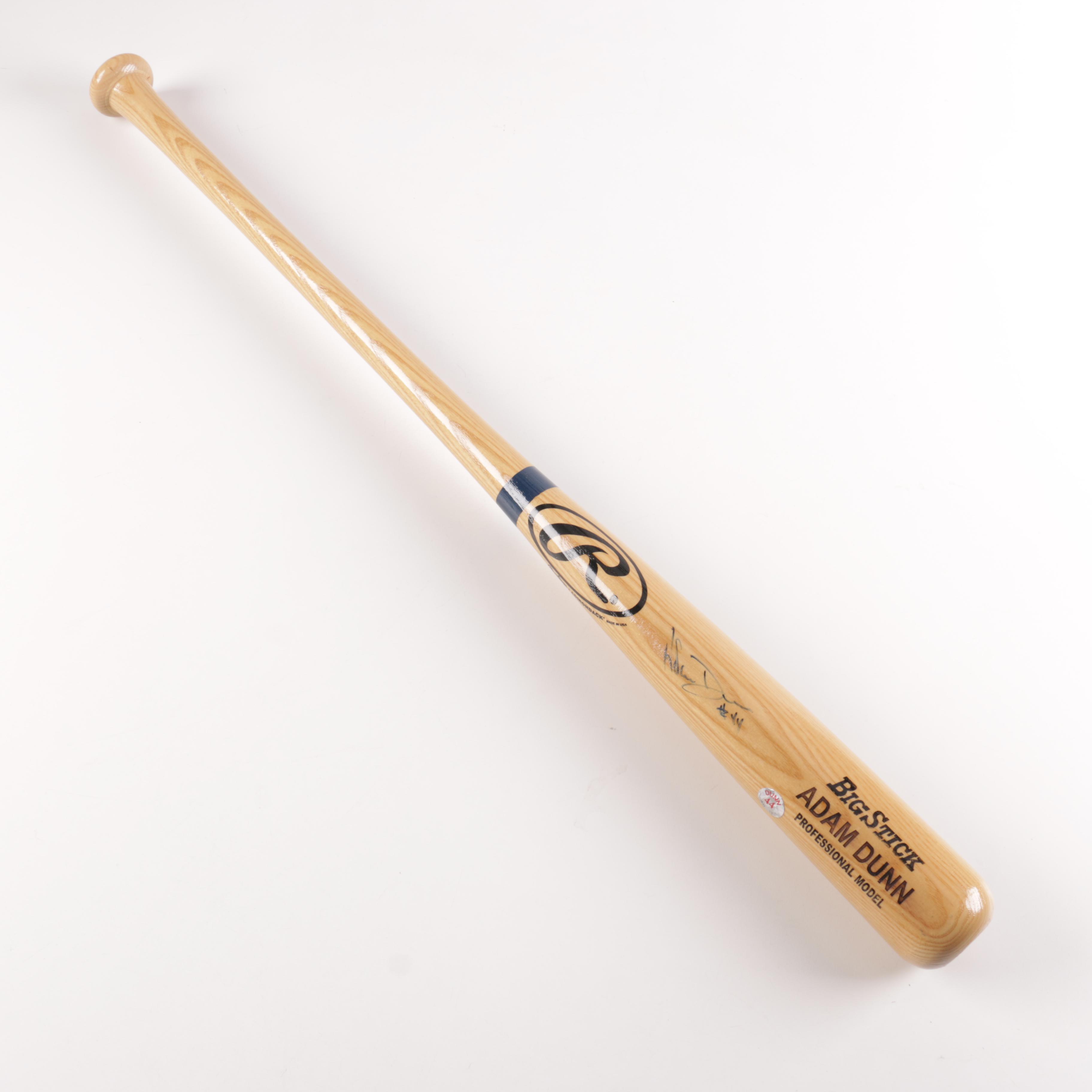 Autographed Rawlings Adirondack "Adam Dunn #44" Baseball Bat