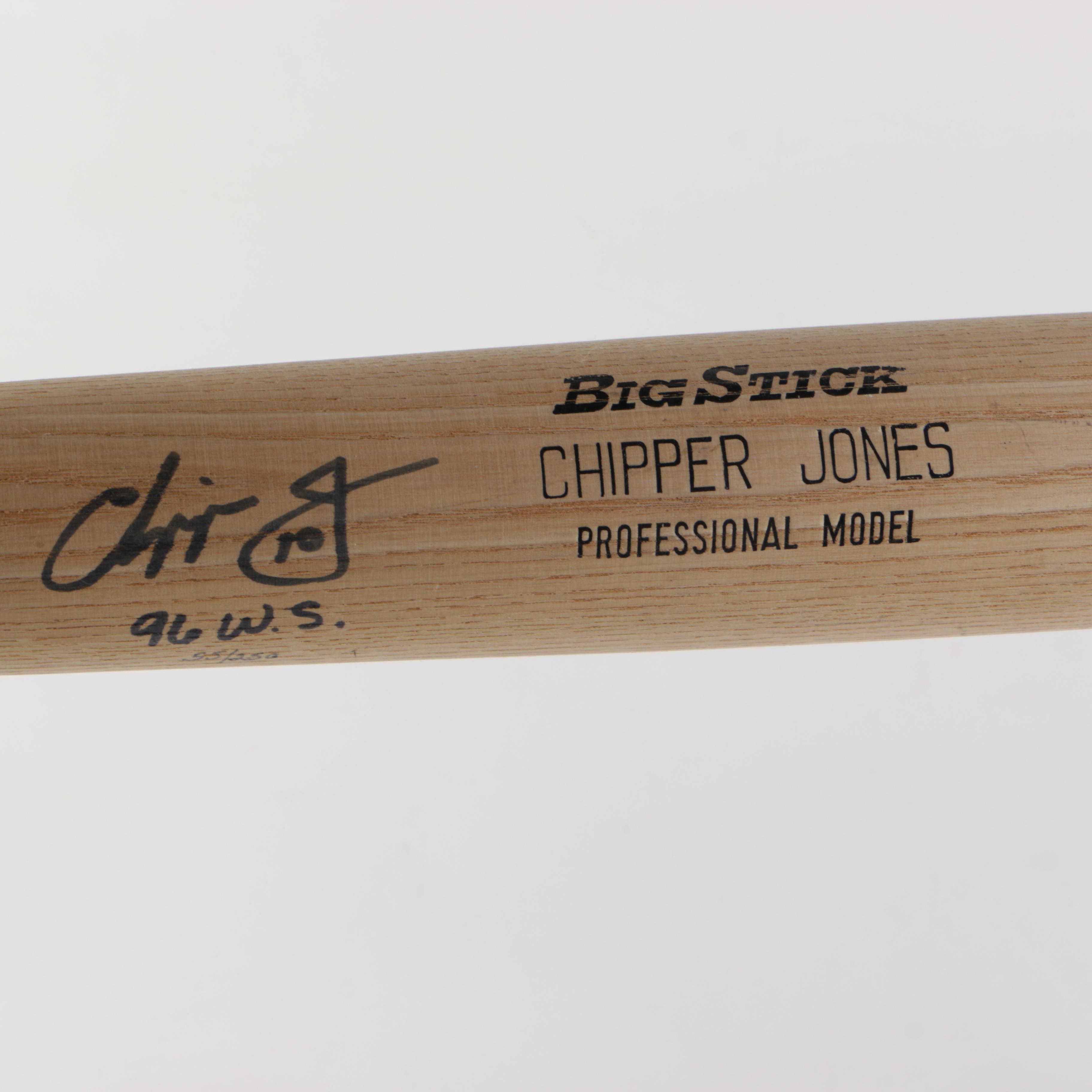 Rawlings "Big Stick" Signed Baseball Bats Including Pete Rose and Chipper Jones