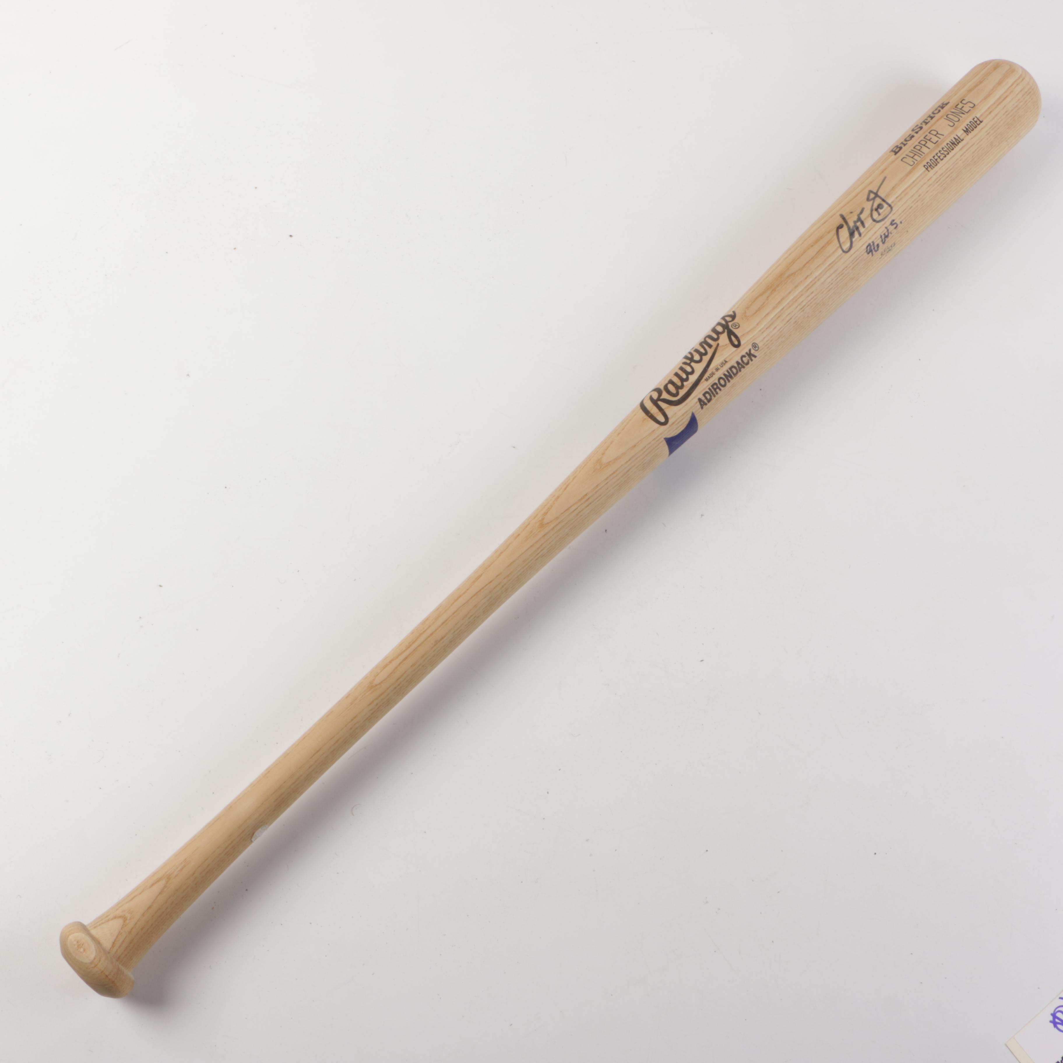 Rawlings "Big Stick" Signed Baseball Bats Including Pete Rose and Chipper Jones