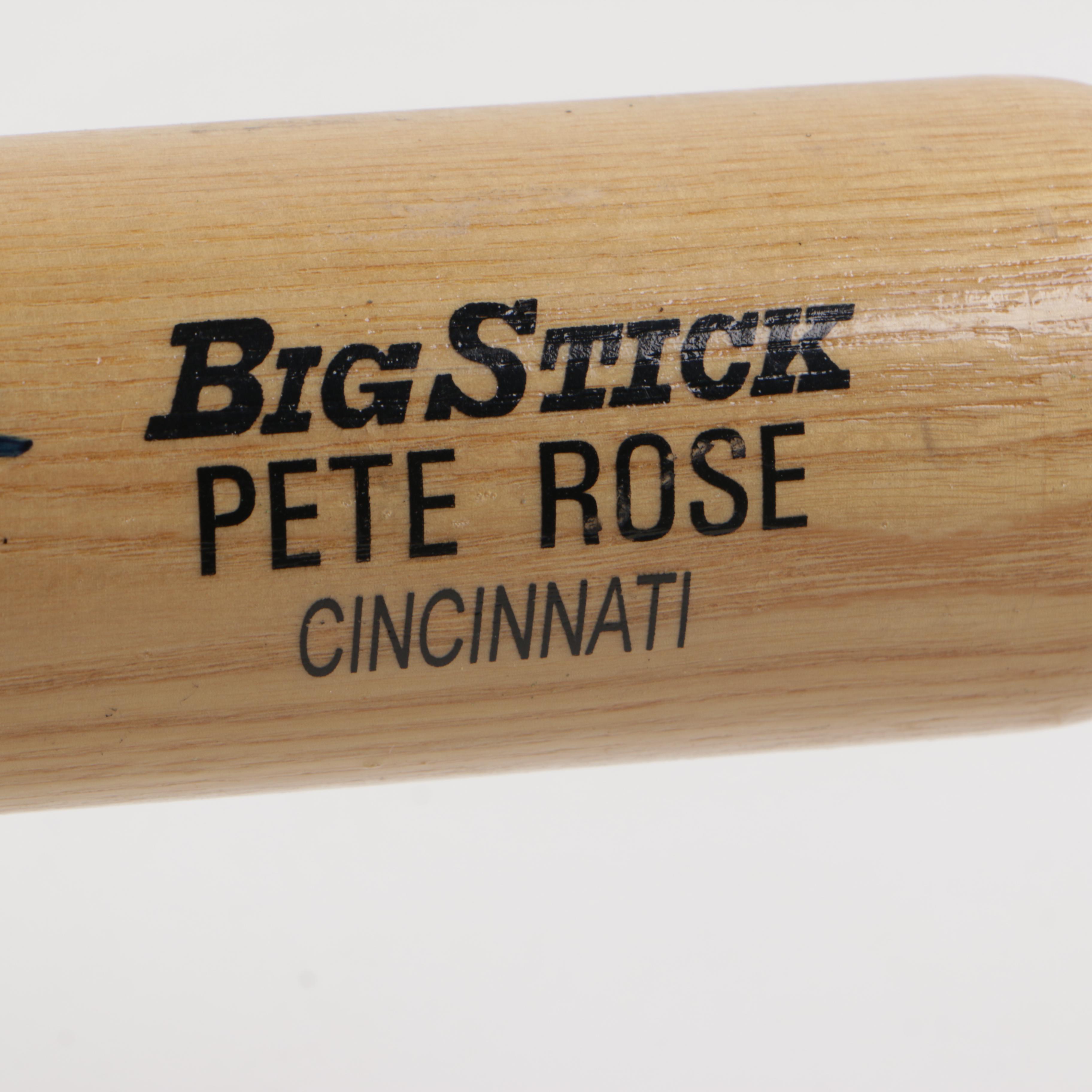 Rawlings "Big Stick" Signed Baseball Bats Including Pete Rose and Chipper Jones